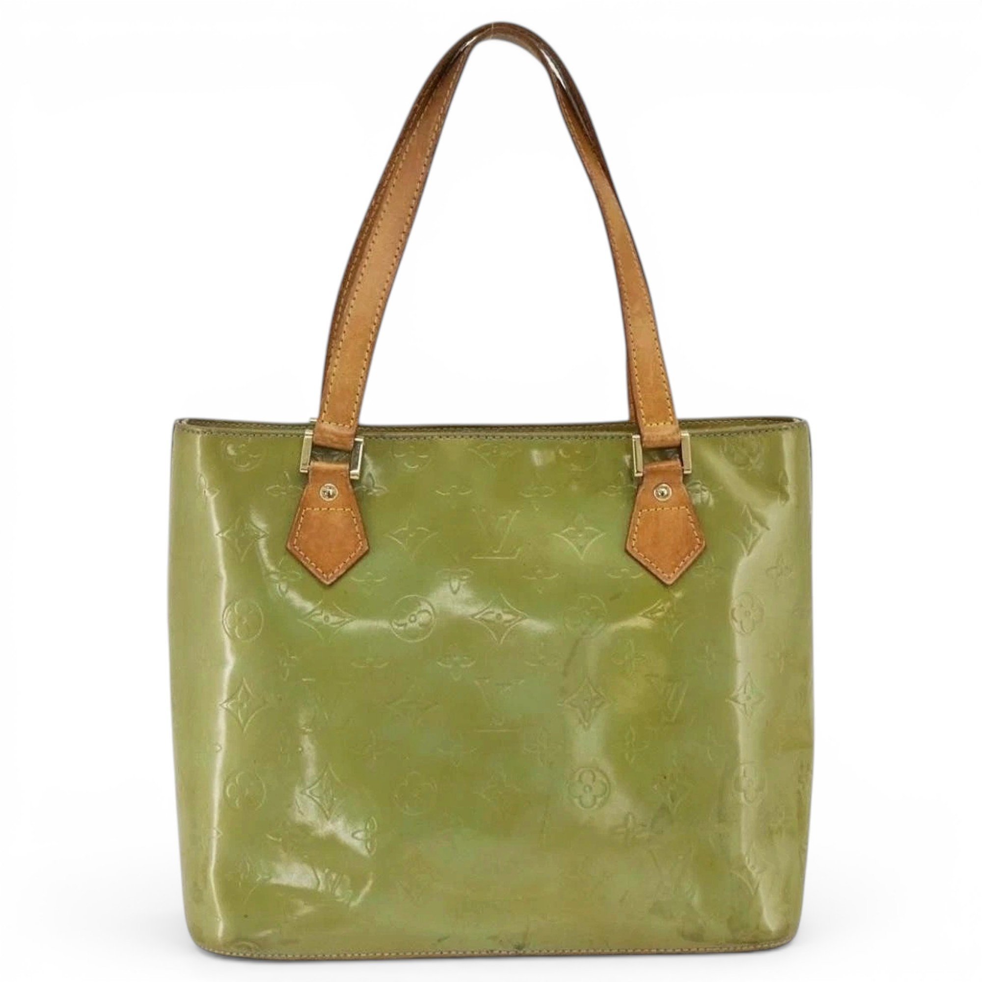 Patent leather handbag