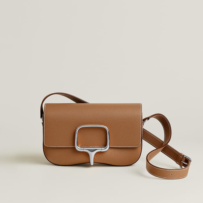 金色 Hermès Della Cavalleria Elan肩背包