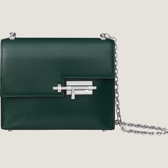 Vert Cyprès Verrou Chaine Mini Bag