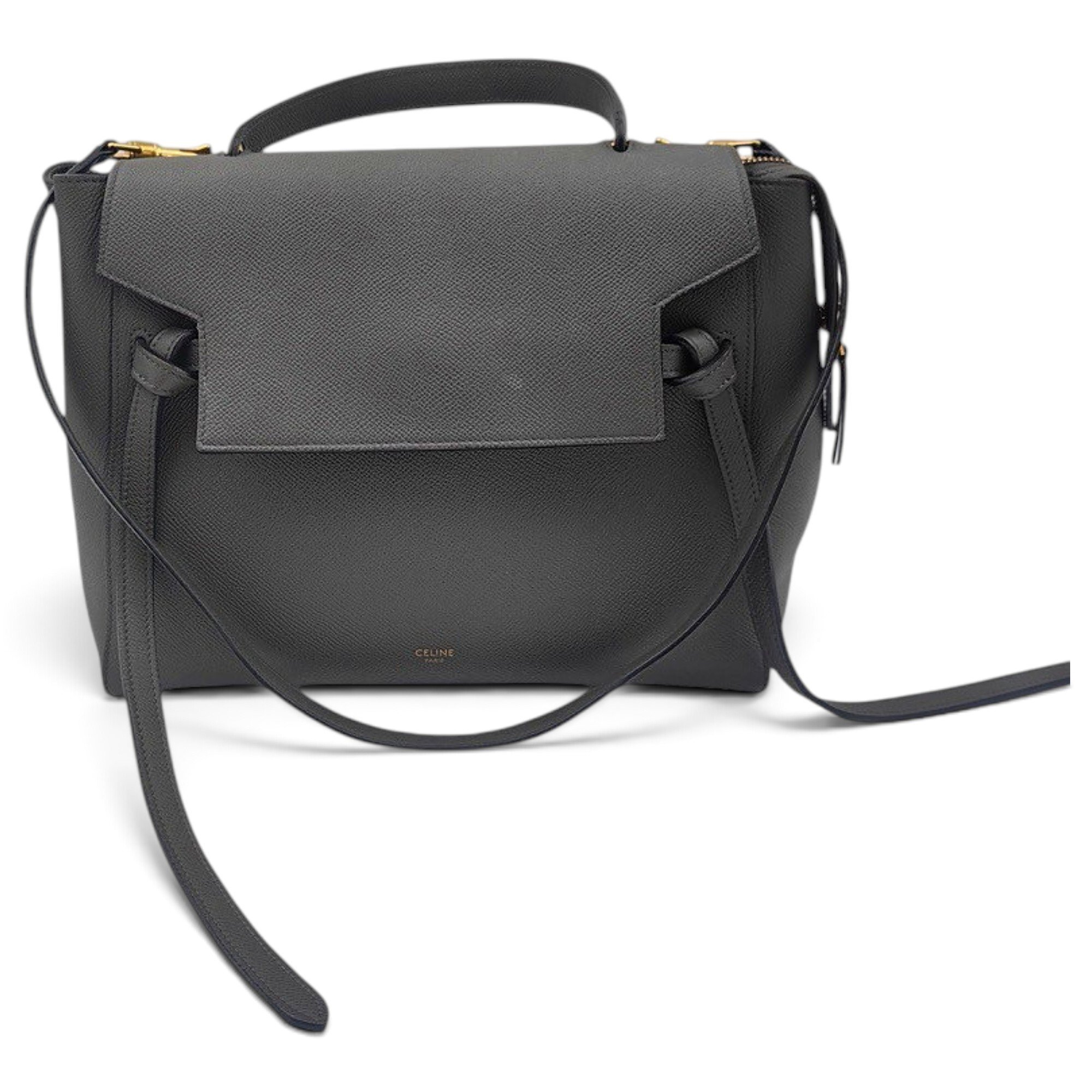 Belt leather handbag