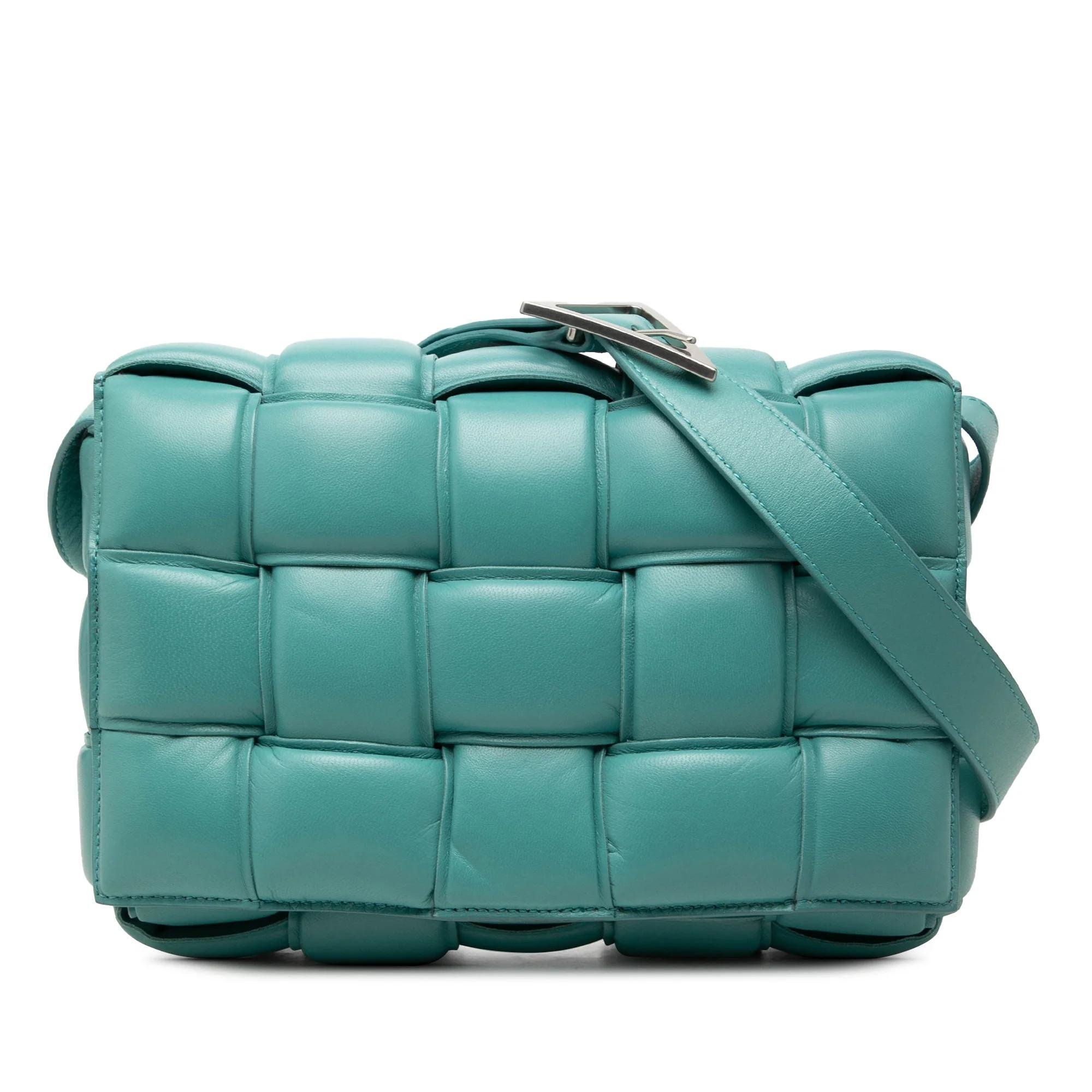 Cassette leather handbag