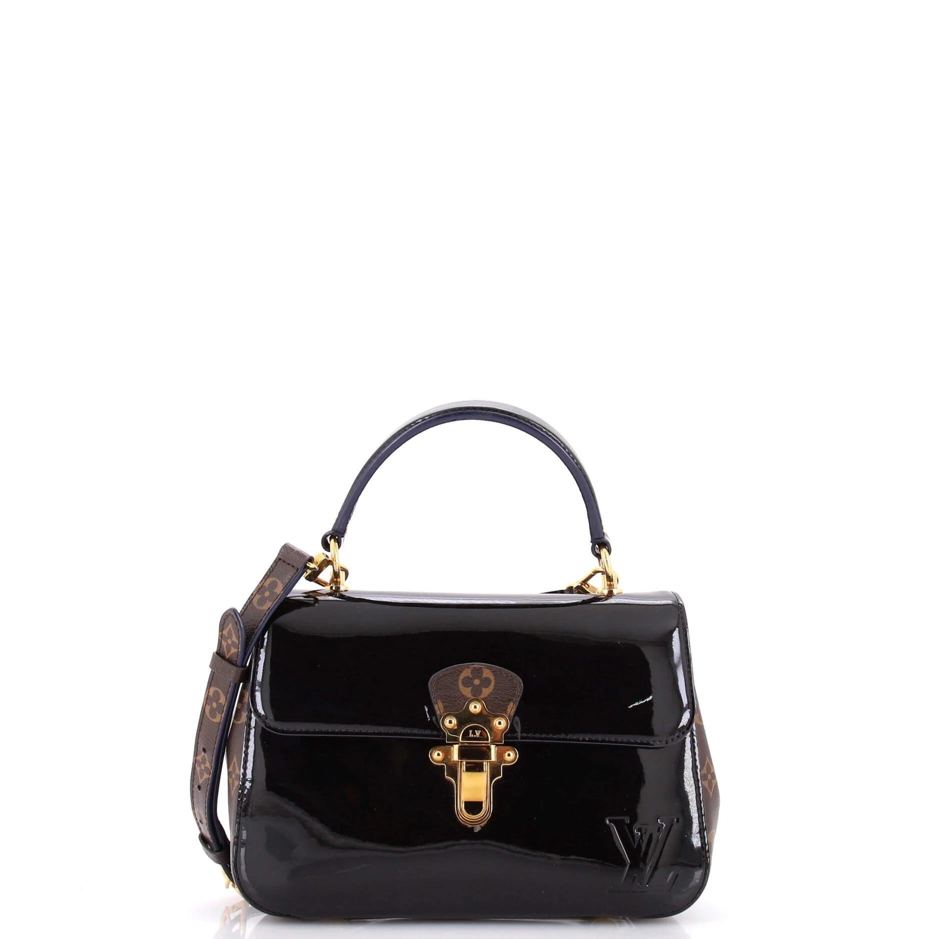 Patent leather handbag