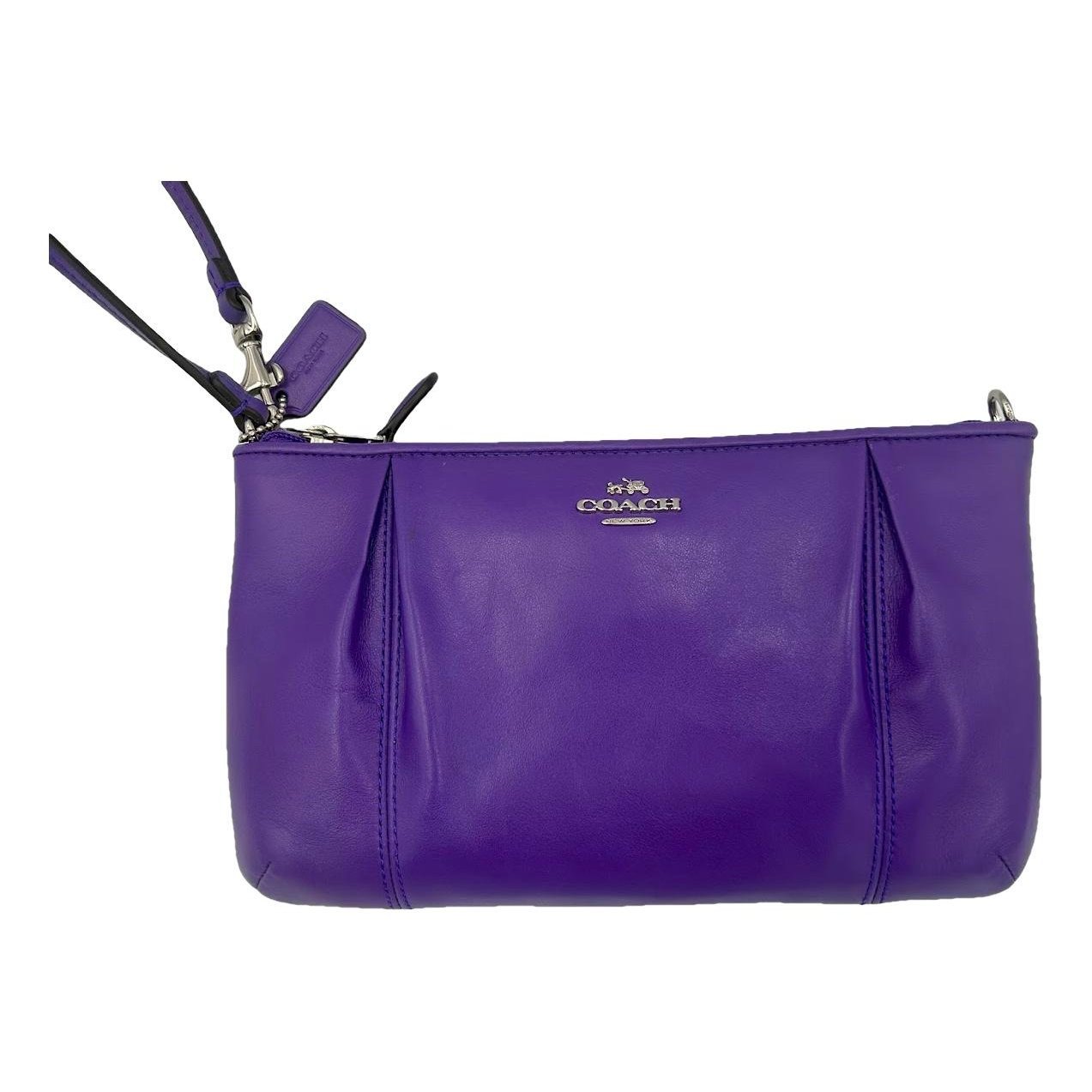 Leather clutch bag
