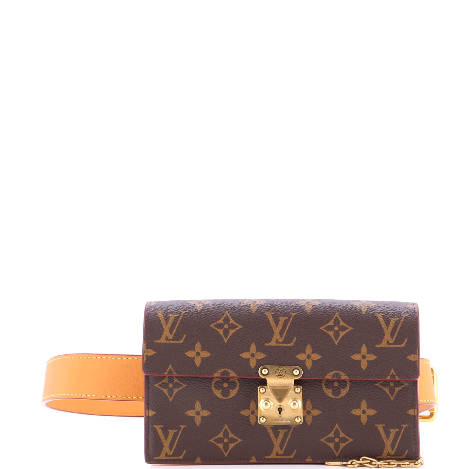 Louis Vuitton S Lock Belt Pouch Monogram Canvas