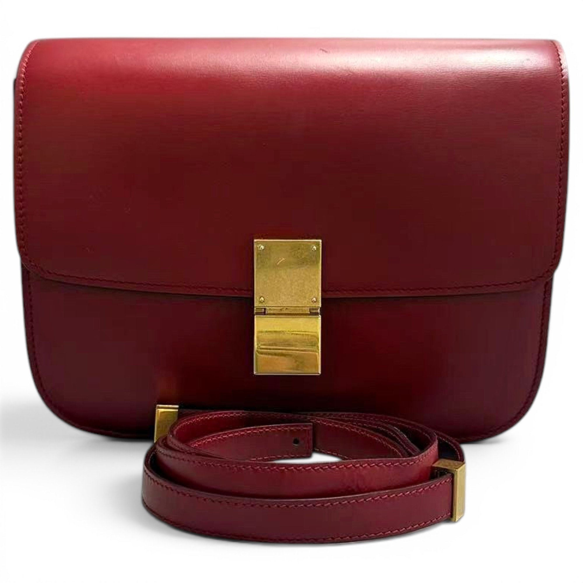 Classic leather crossbody bag