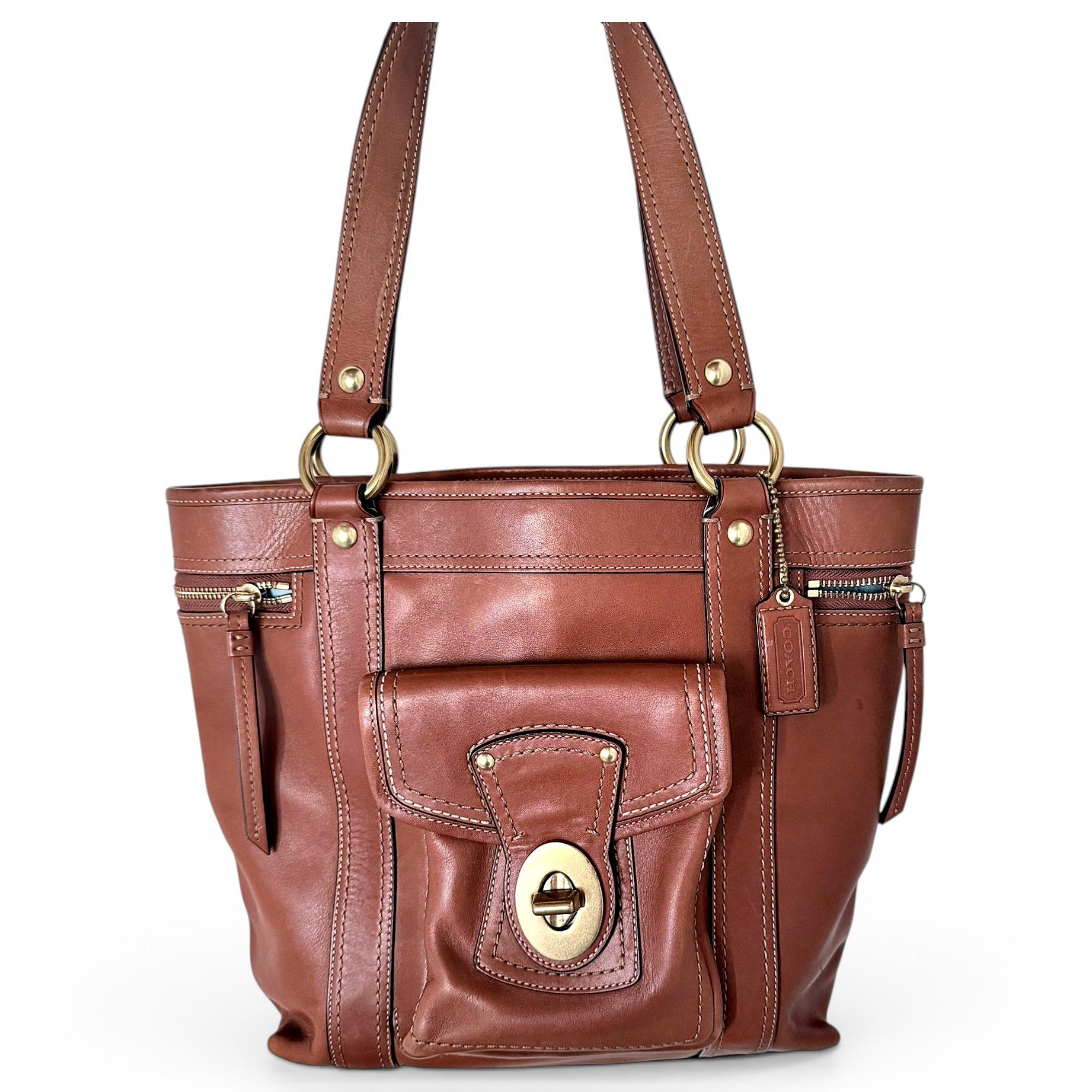Leather handbag