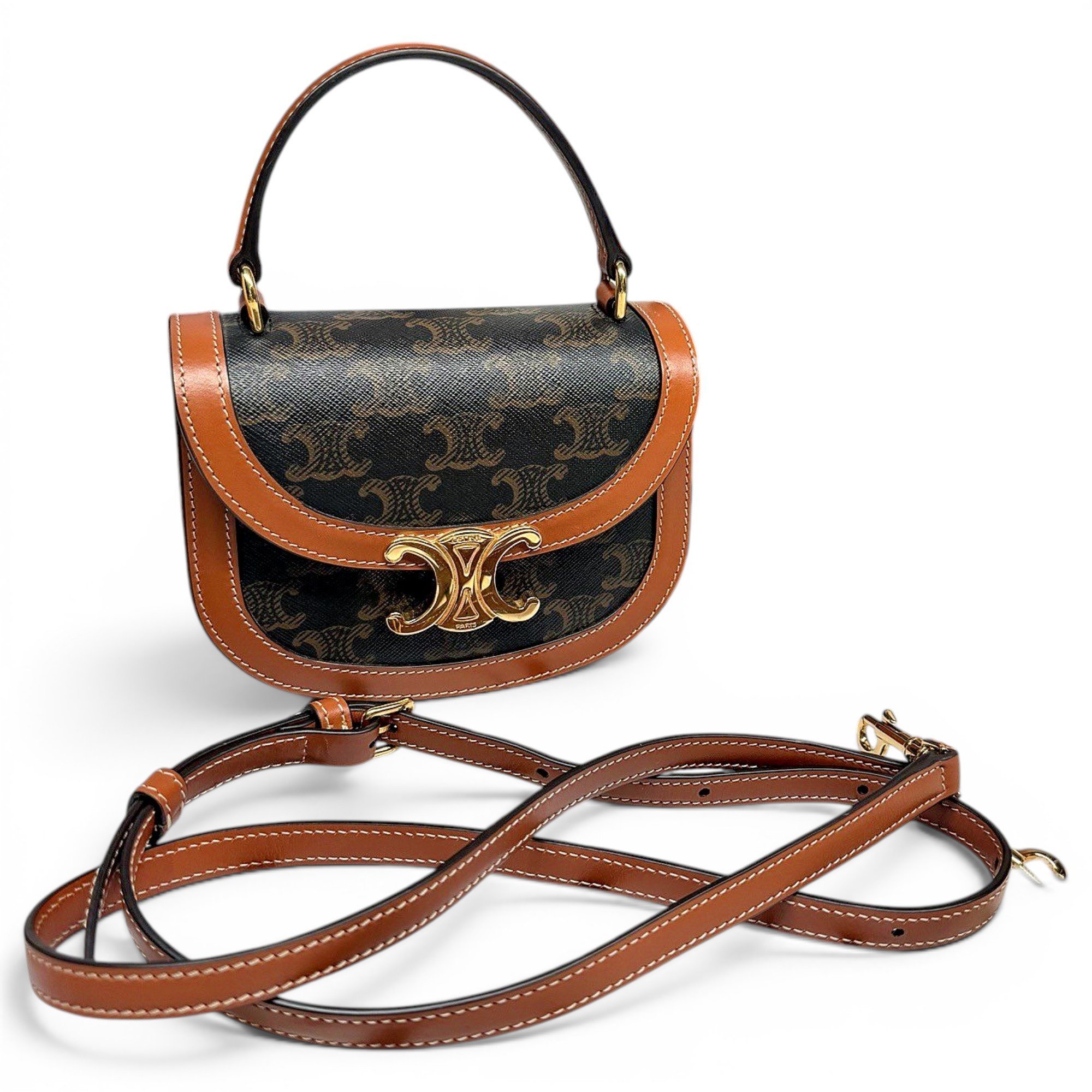 Celine Leather crossbody bag