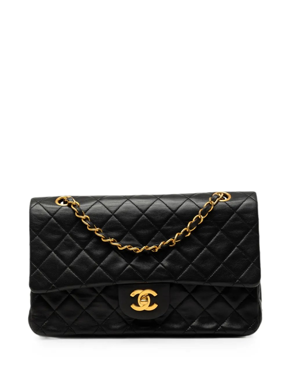 1989-1991 Medium Classic Lambskin Double Flap shoulder bag