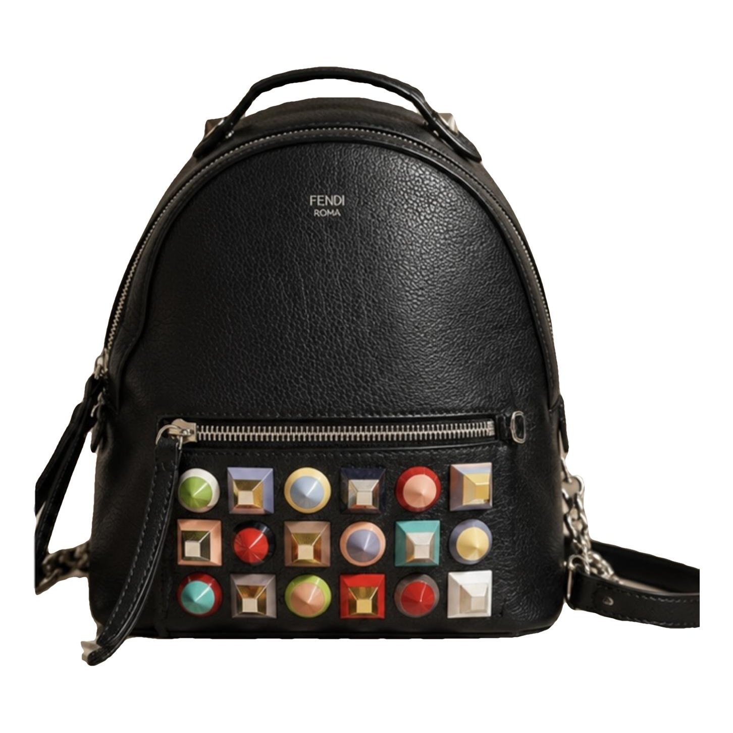Leather backpack