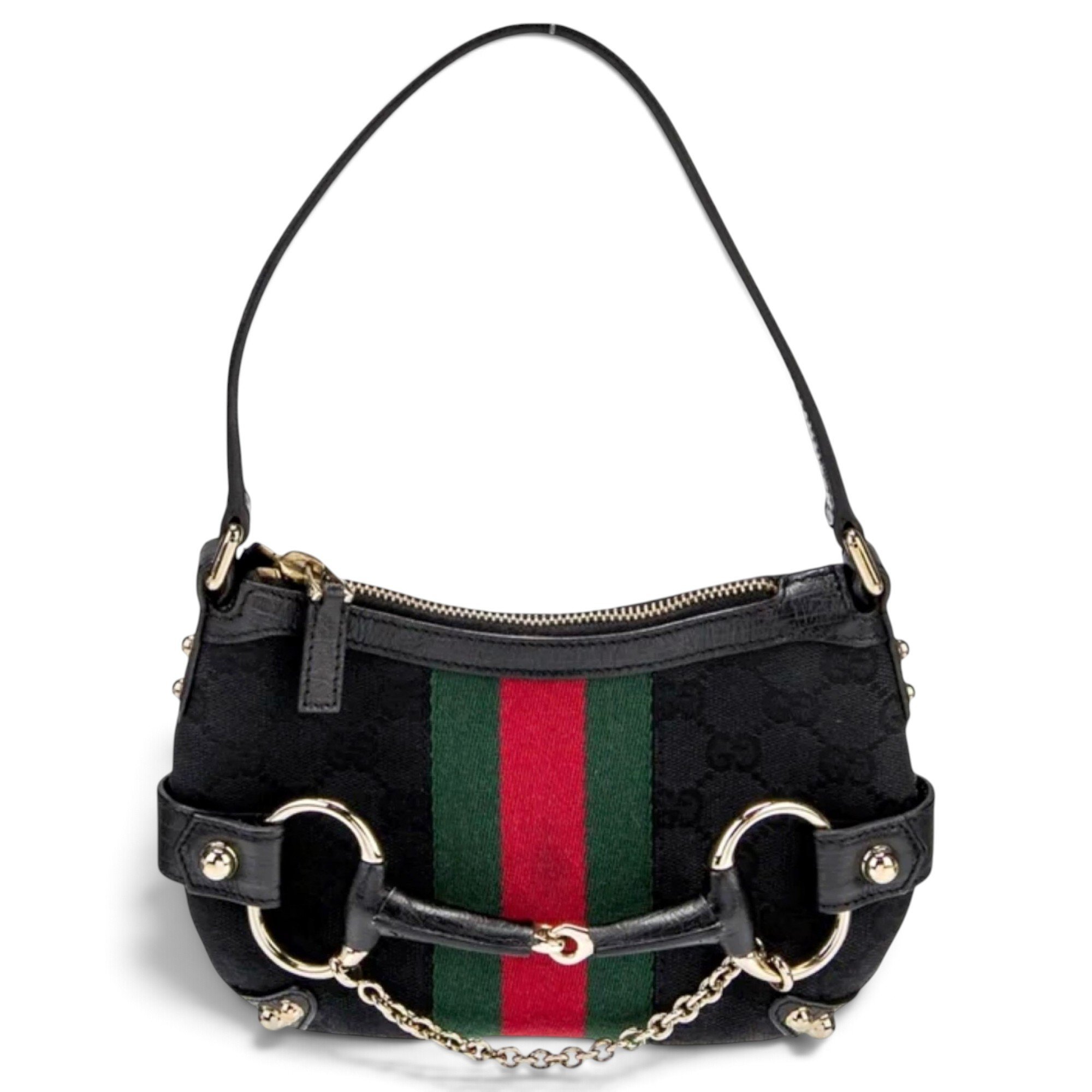 Horsebit Chain cloth handbag