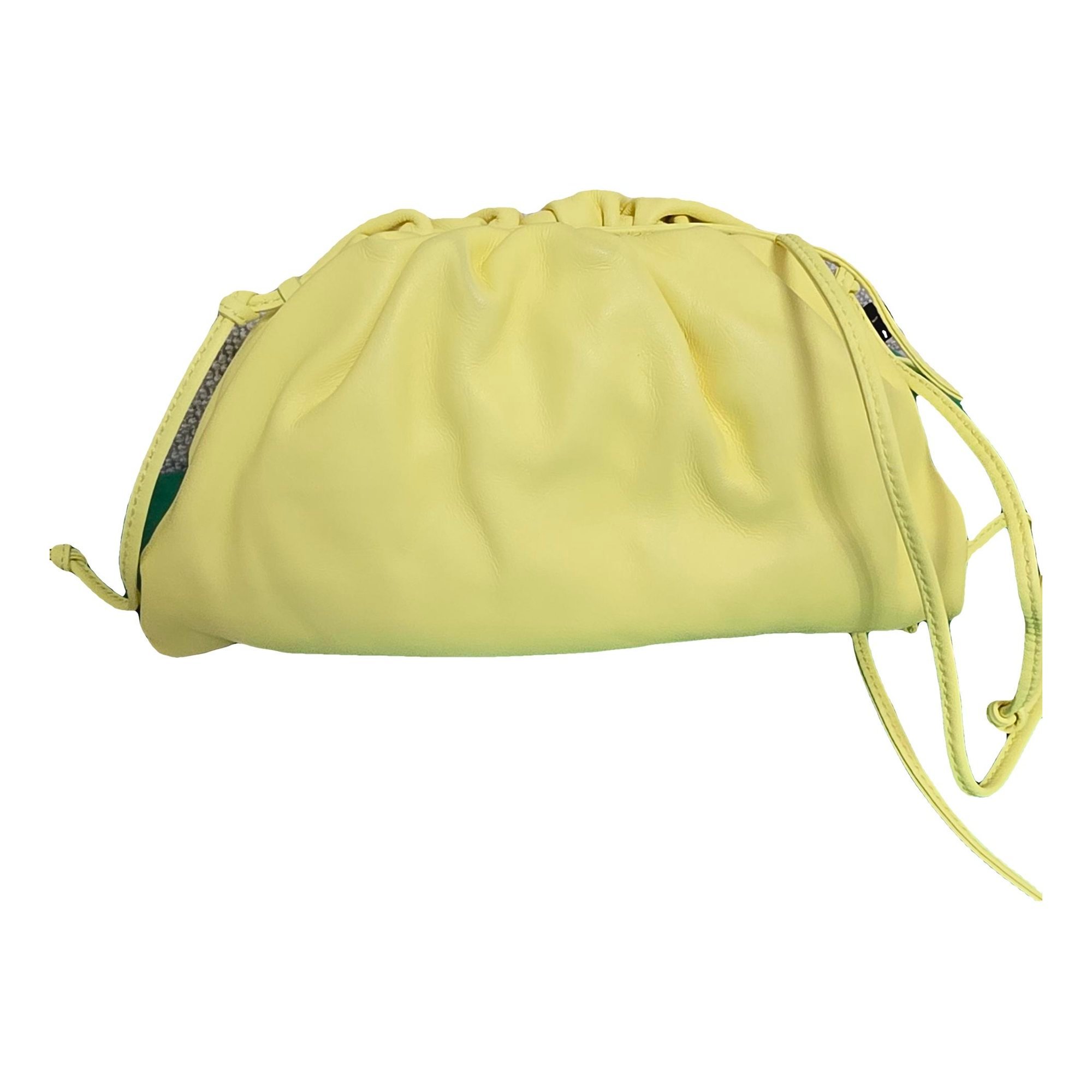 Pouch leather clutch bag
