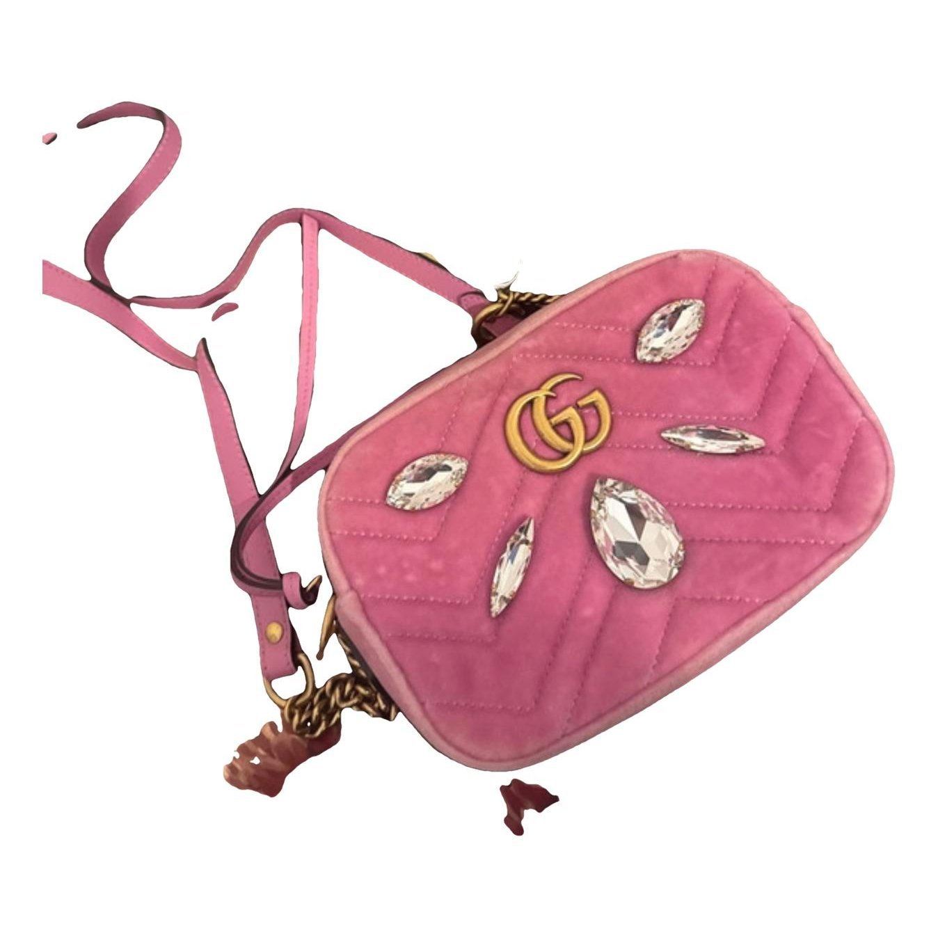 GG Marmont velvet crossbody bag