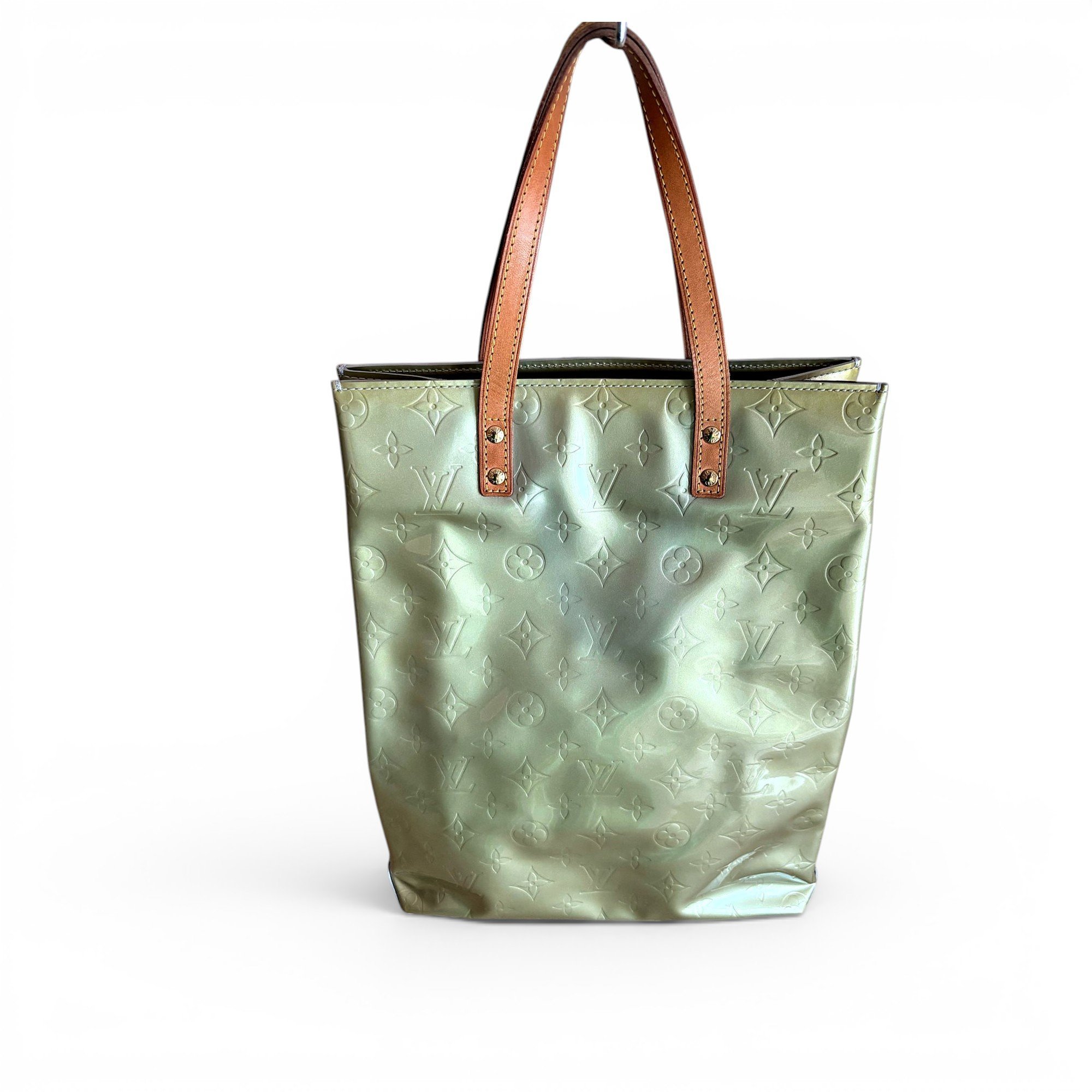 Reade patent leather tote