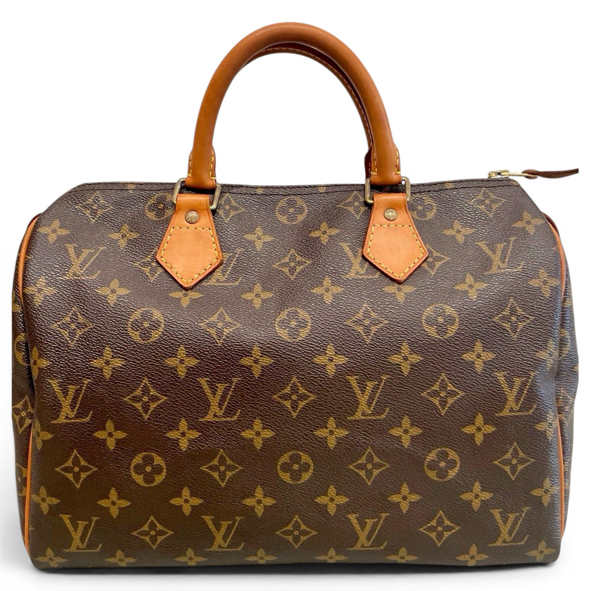 Speedy leather handbag