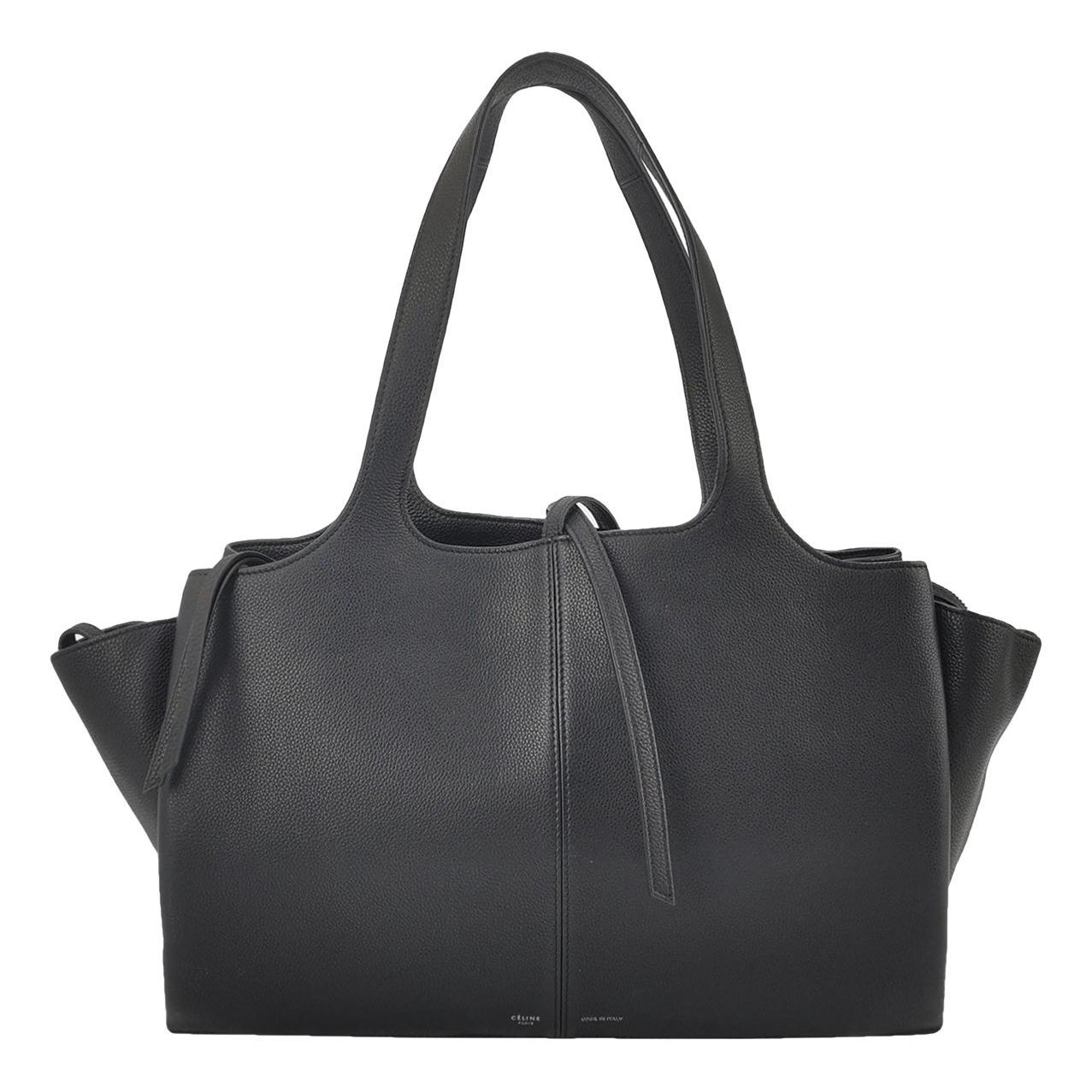 Tri-Fold leather tote