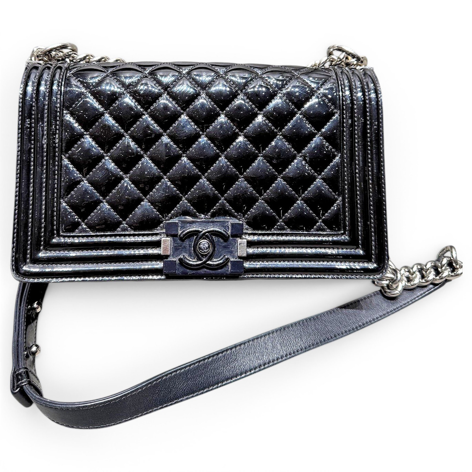 Boy leather crossbody bag