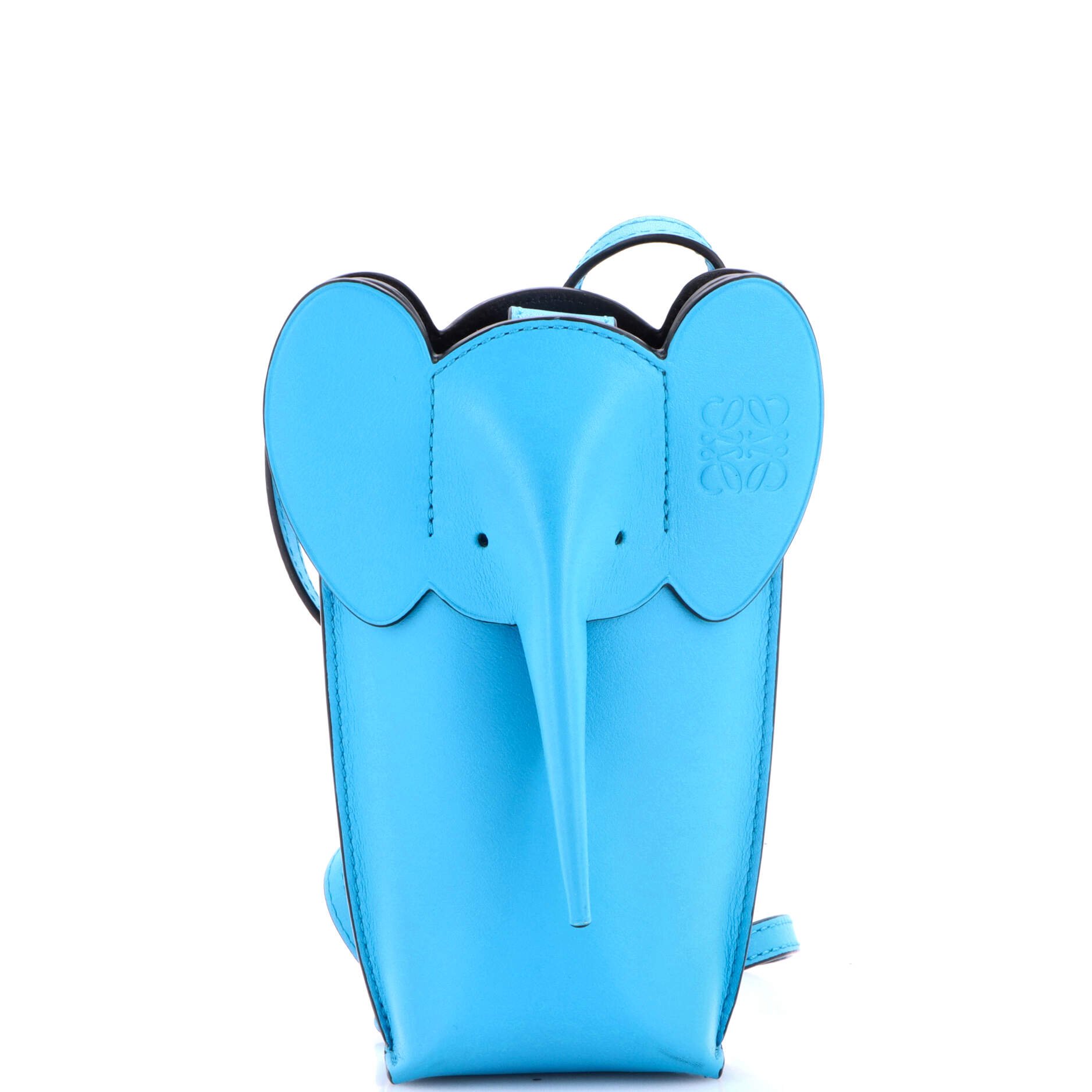 Elephant Pocket Crossbody Bag Leather