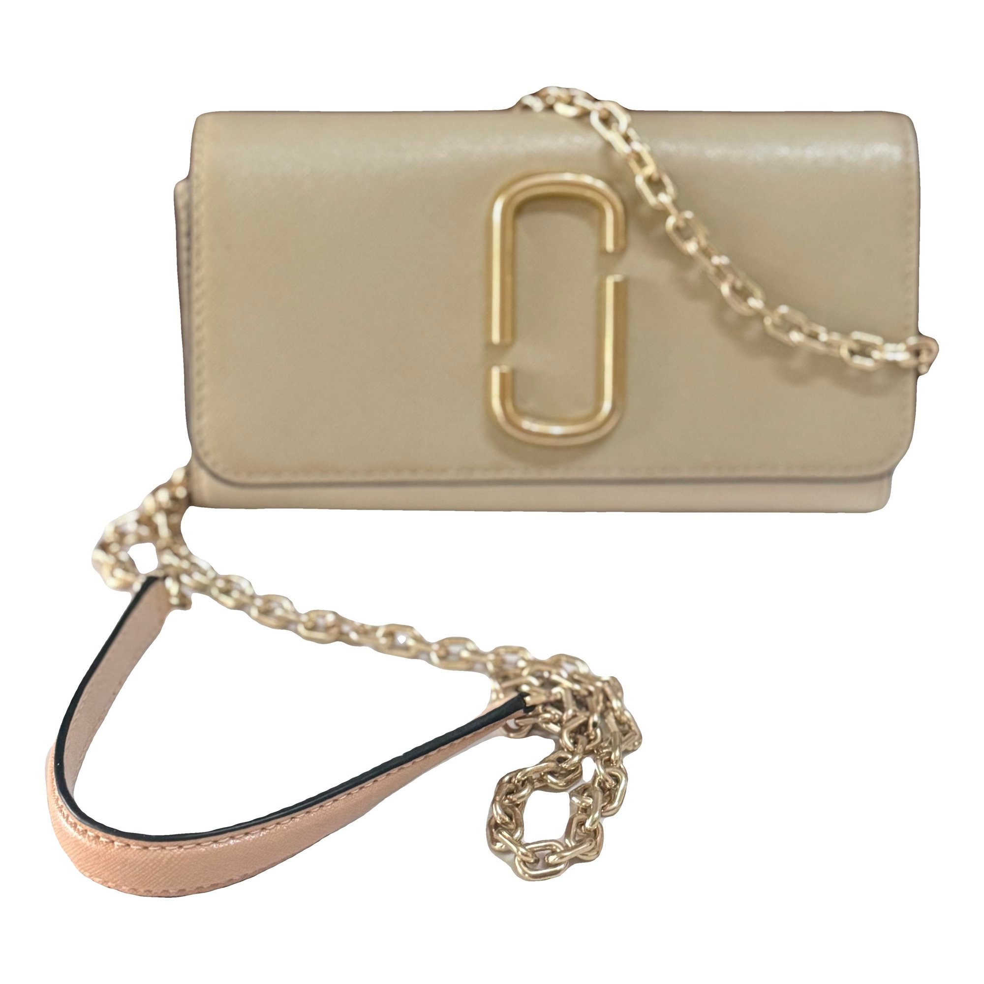 Snapshot leather handbag
