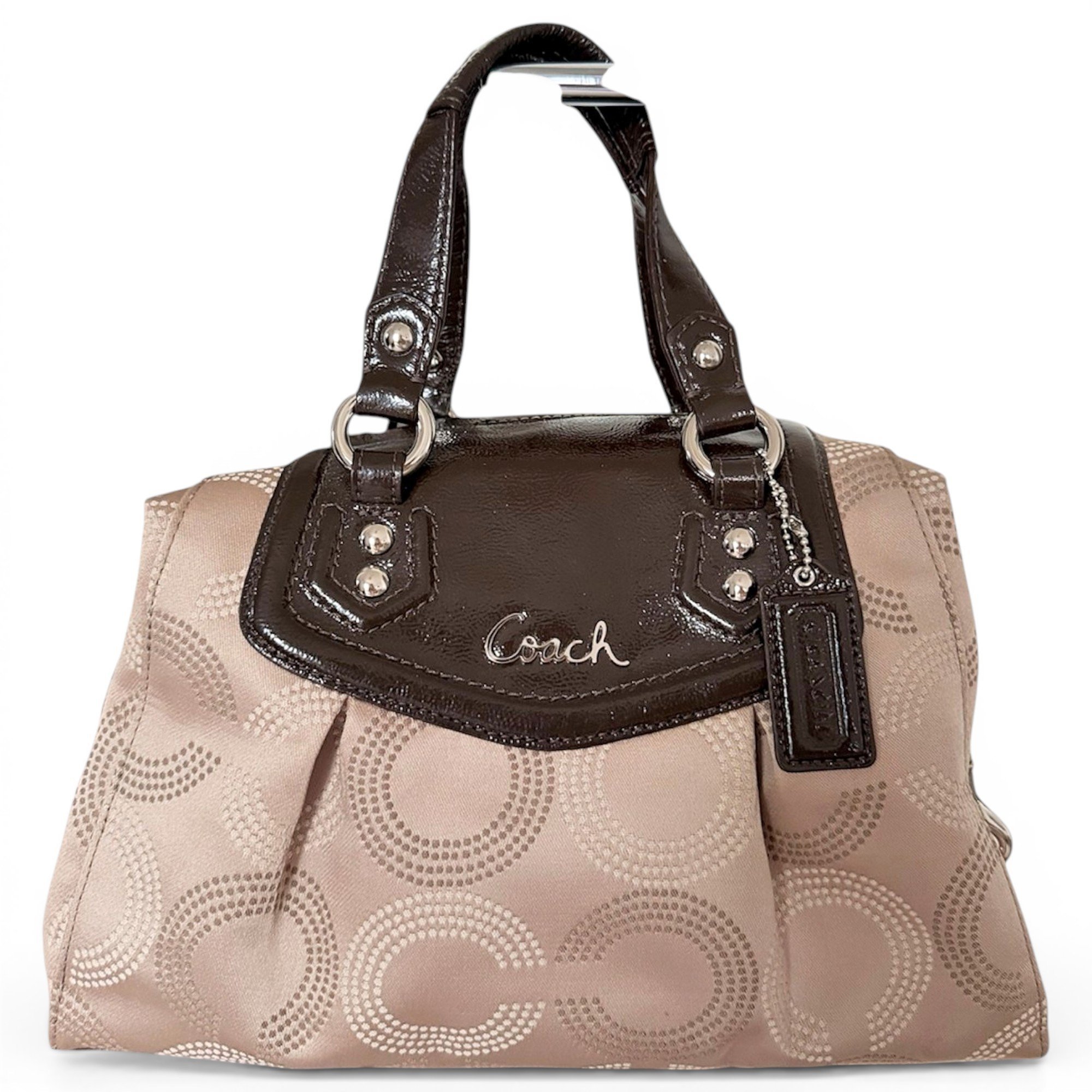 Madison patent leather satchel