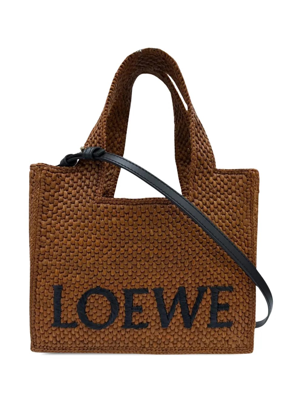 Loewe 2023-2026 Small Raffia Font Tote satchel