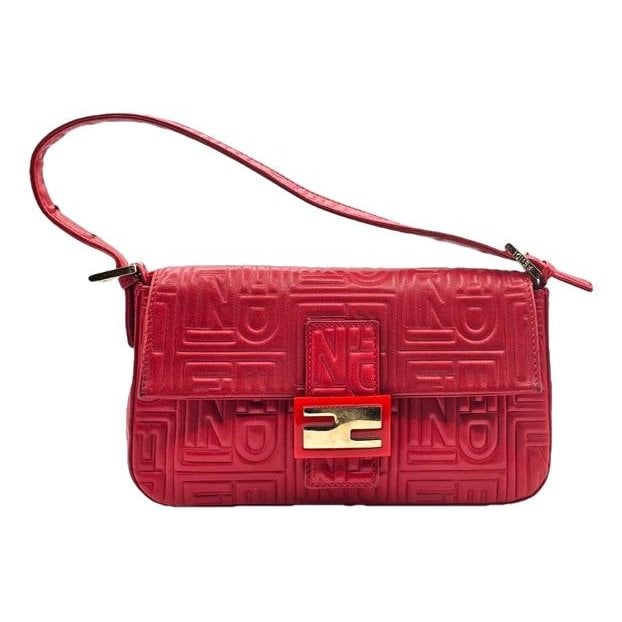 Baguette leather handbag