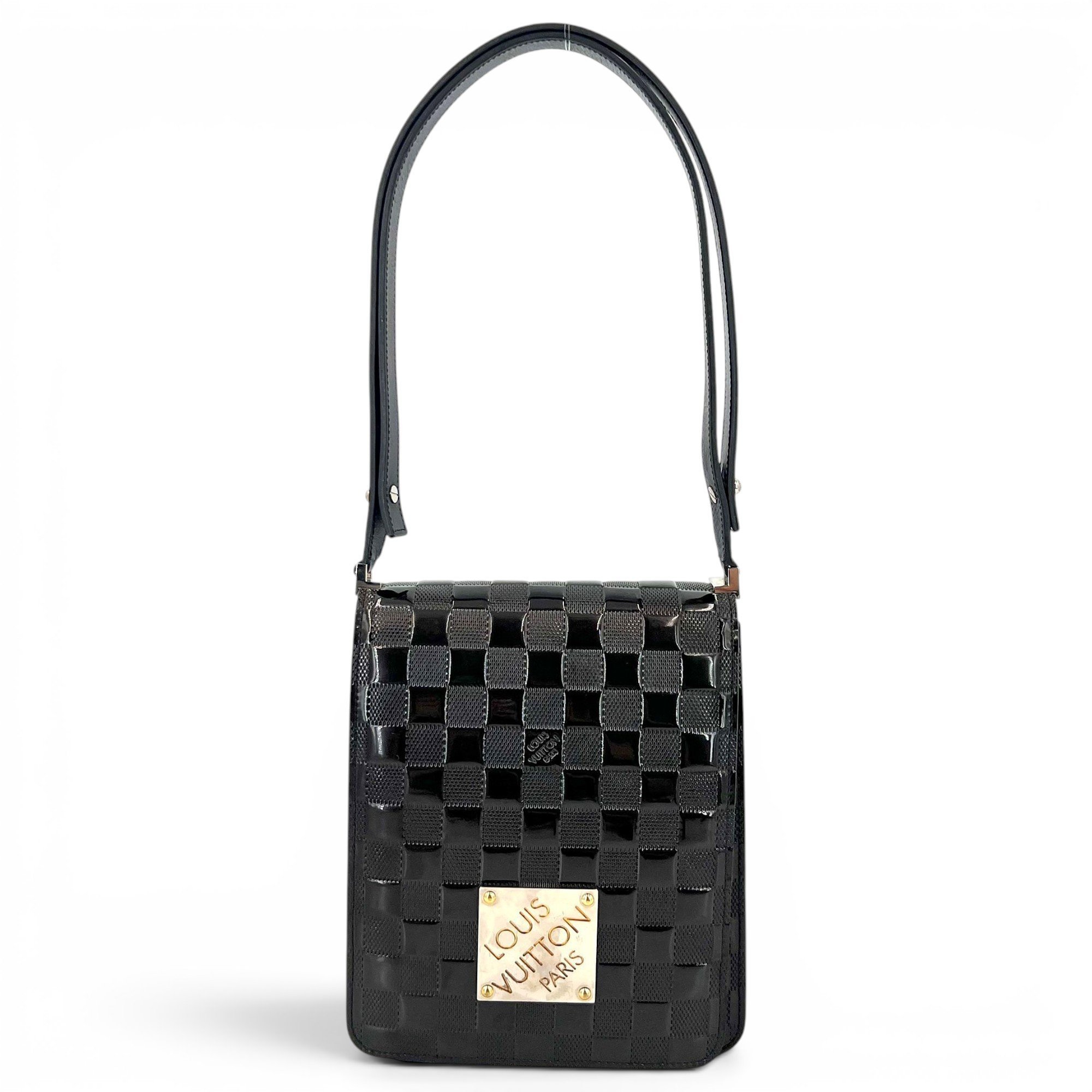Patent leather crossbody bag