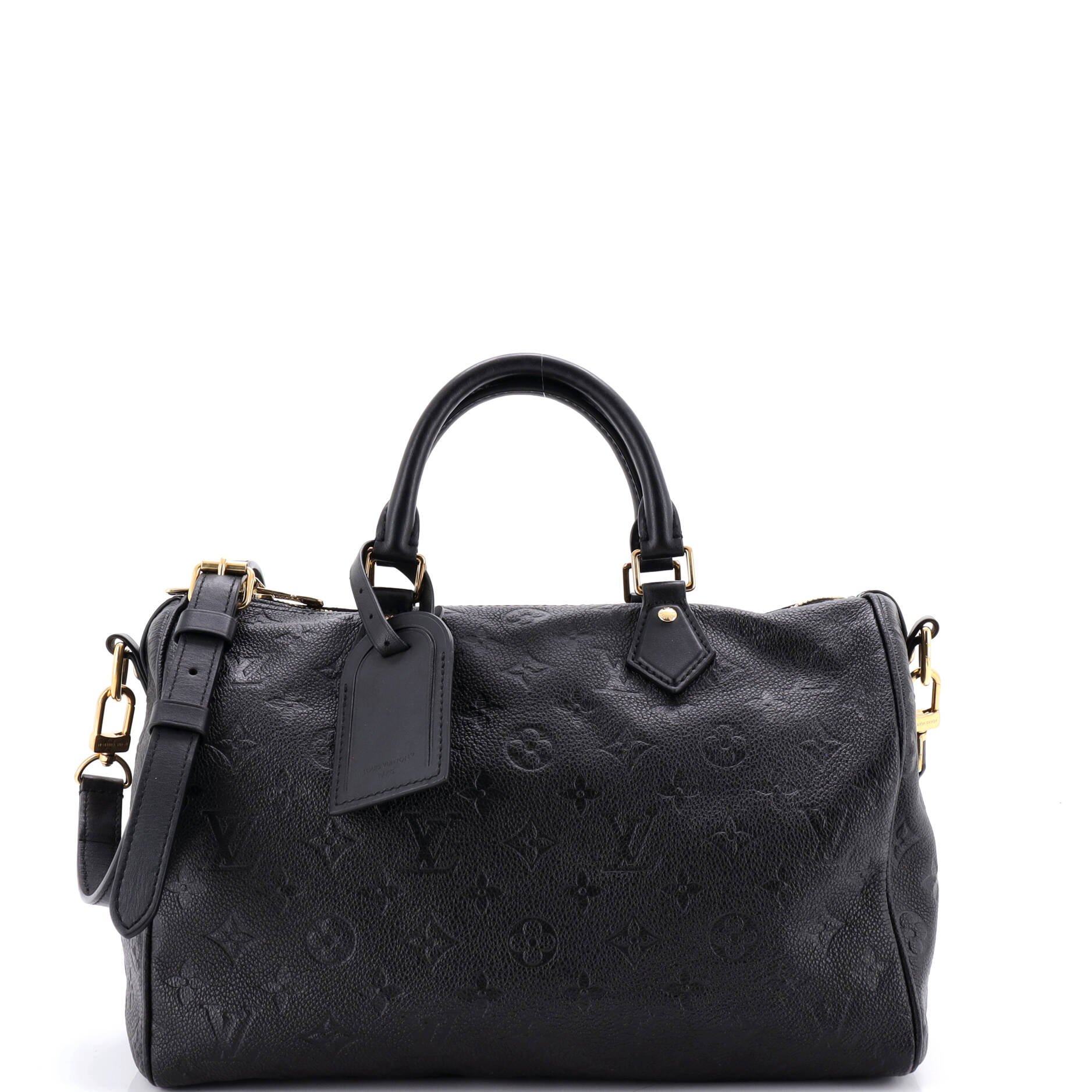 Speedy Soft Bandouliere Bag Monogram Empreinte Leather 30