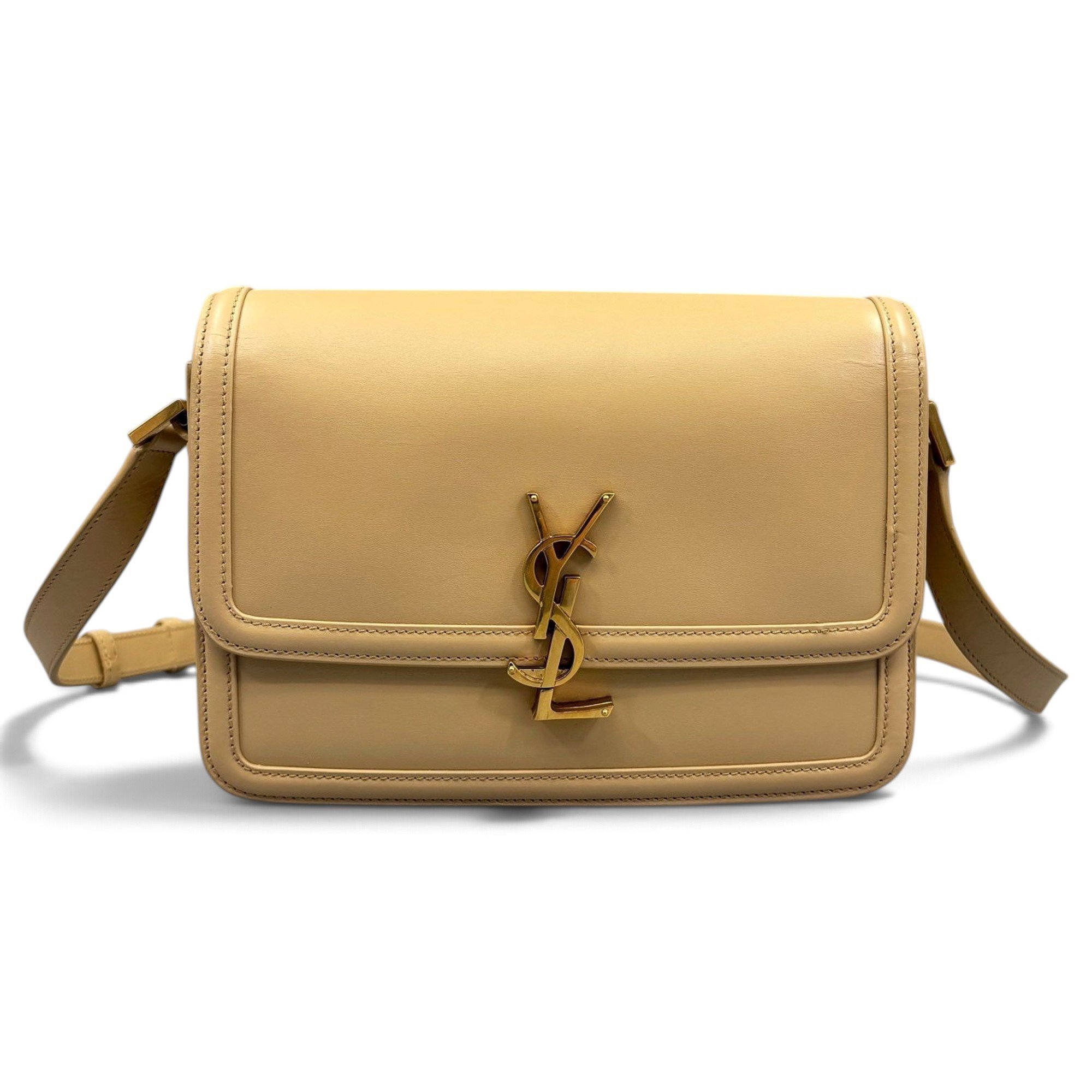 Solférino leather handbag
