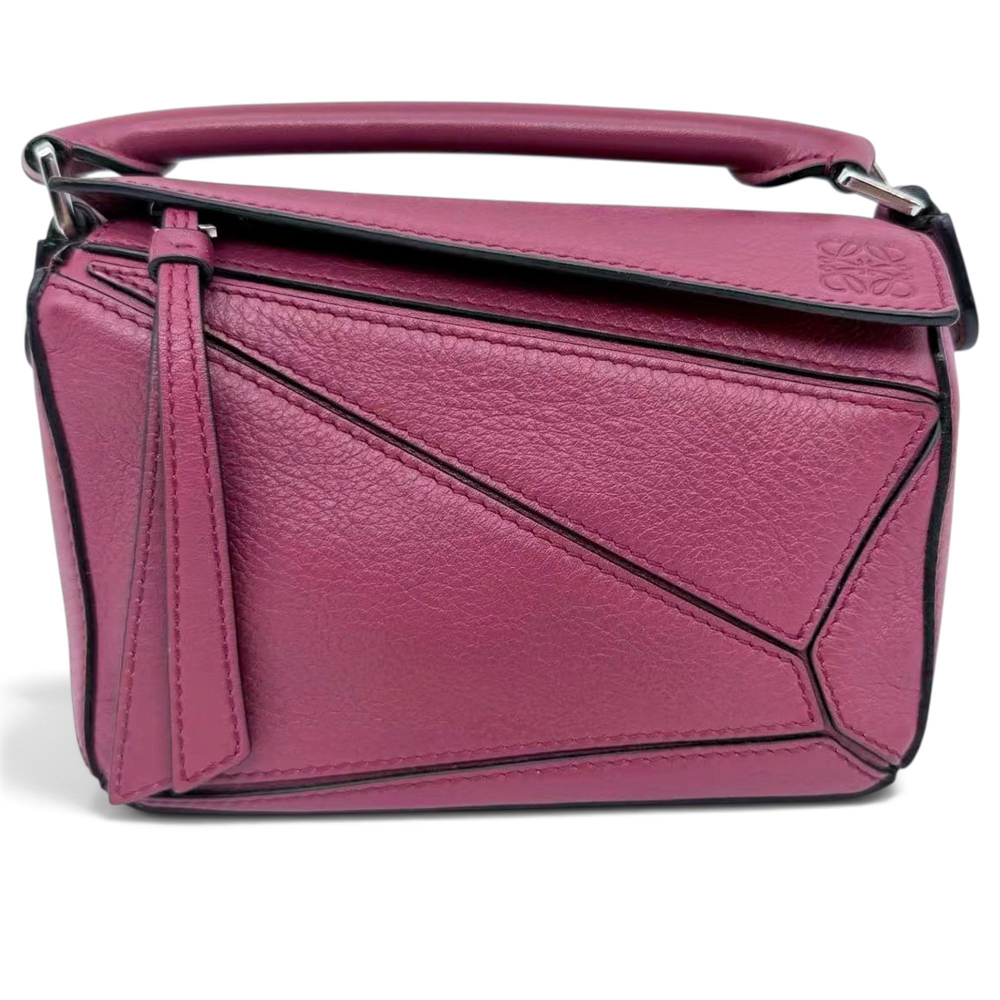 Puzzle leather crossbody bag