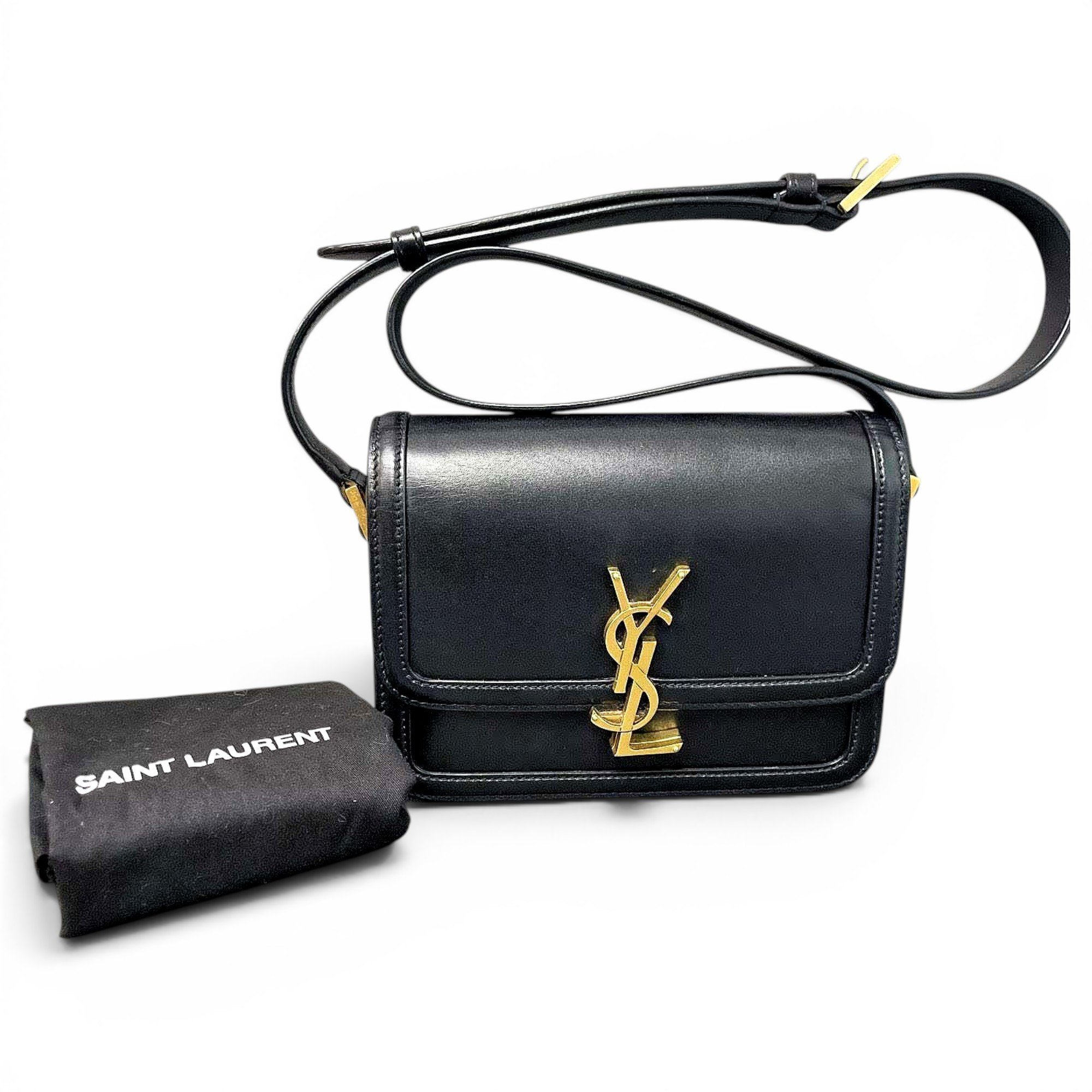 Solférino leather handbag