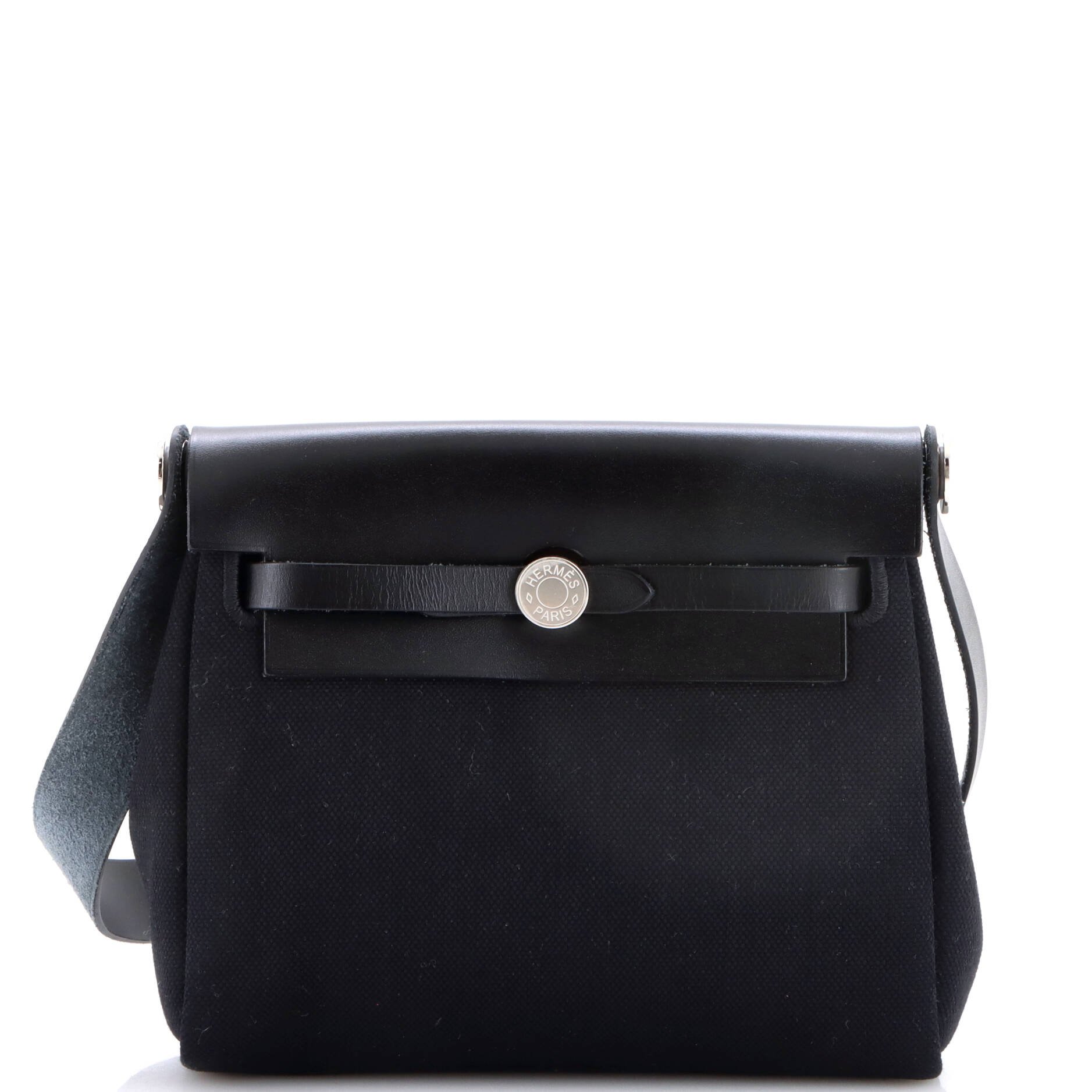 Herbag Zip Toile and Leather 20