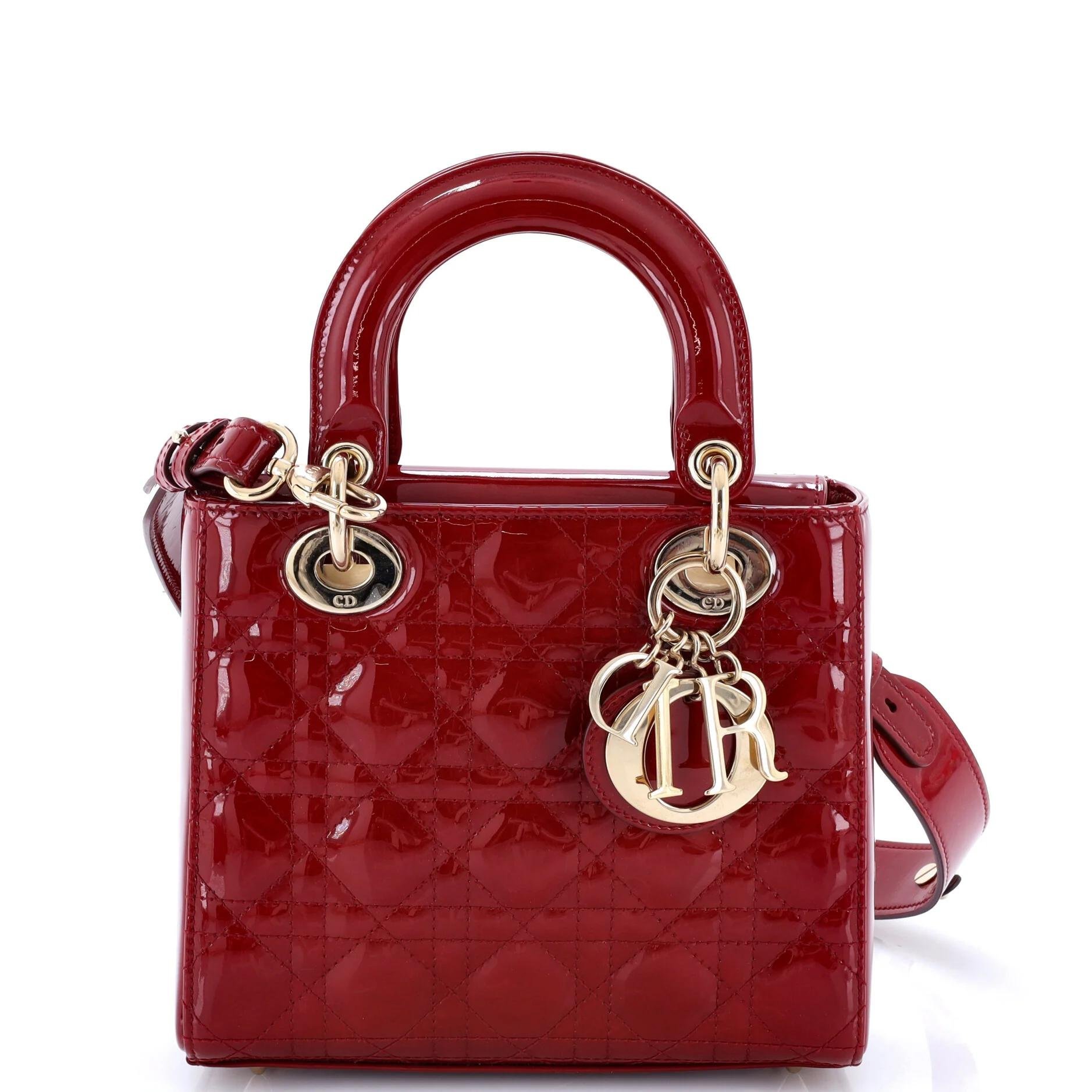 Patent leather handbag