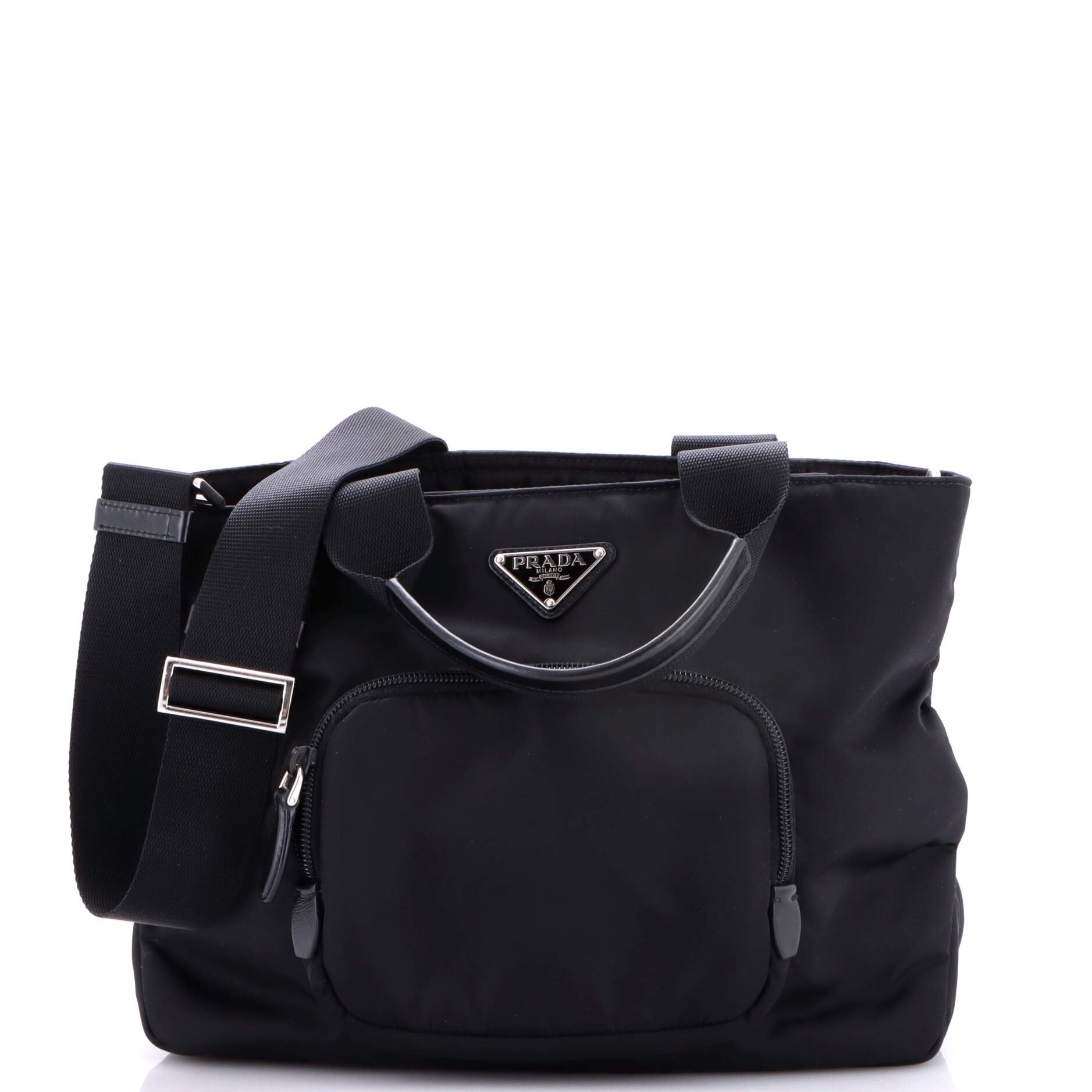 Front Pocket Padded Tote Tessuto Medium