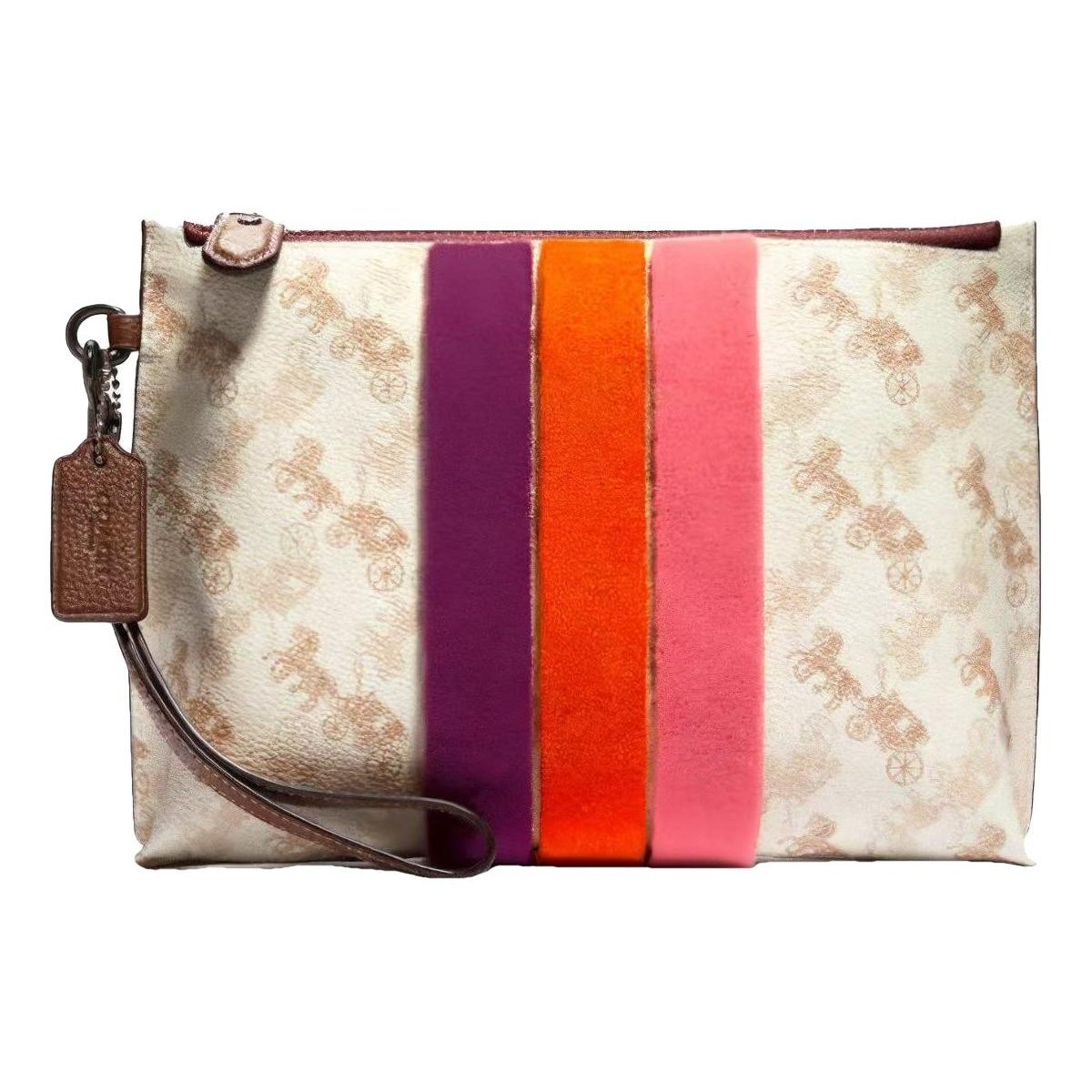 Leather clutch bag