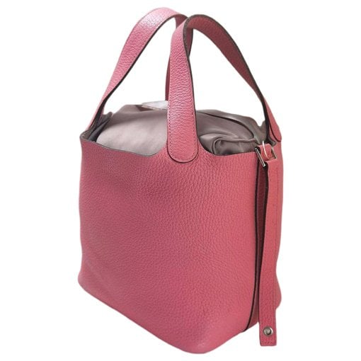 Picotin leather tote