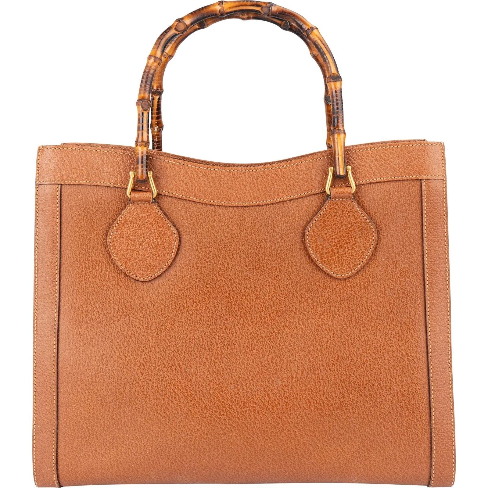 Bamboo leather handbag