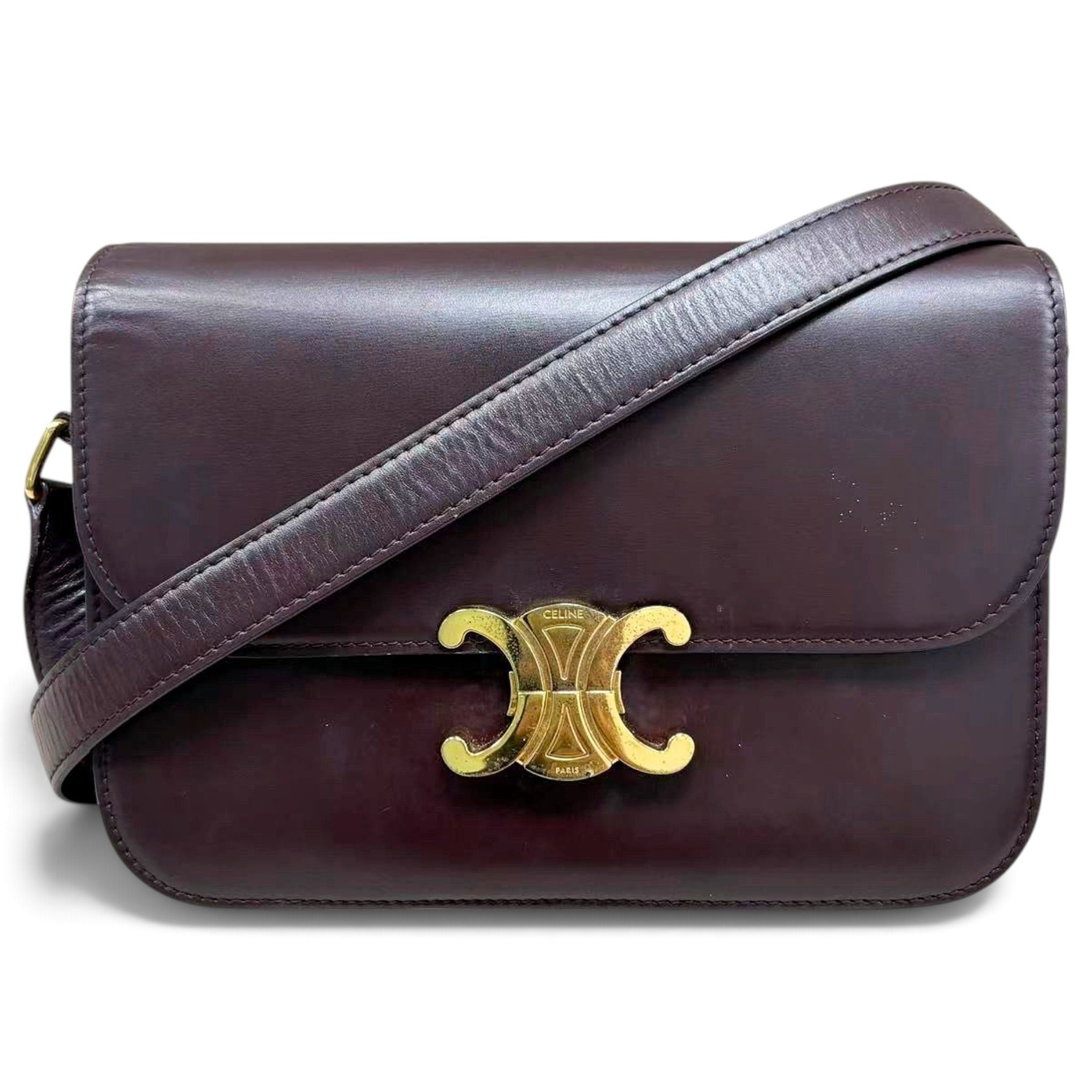 Triomphe leather handbag