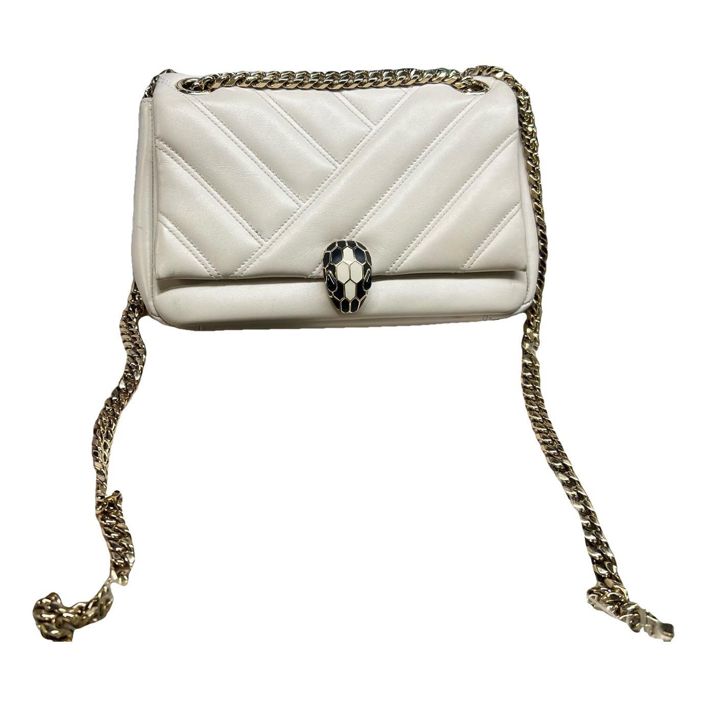 Serpenti leather handbag