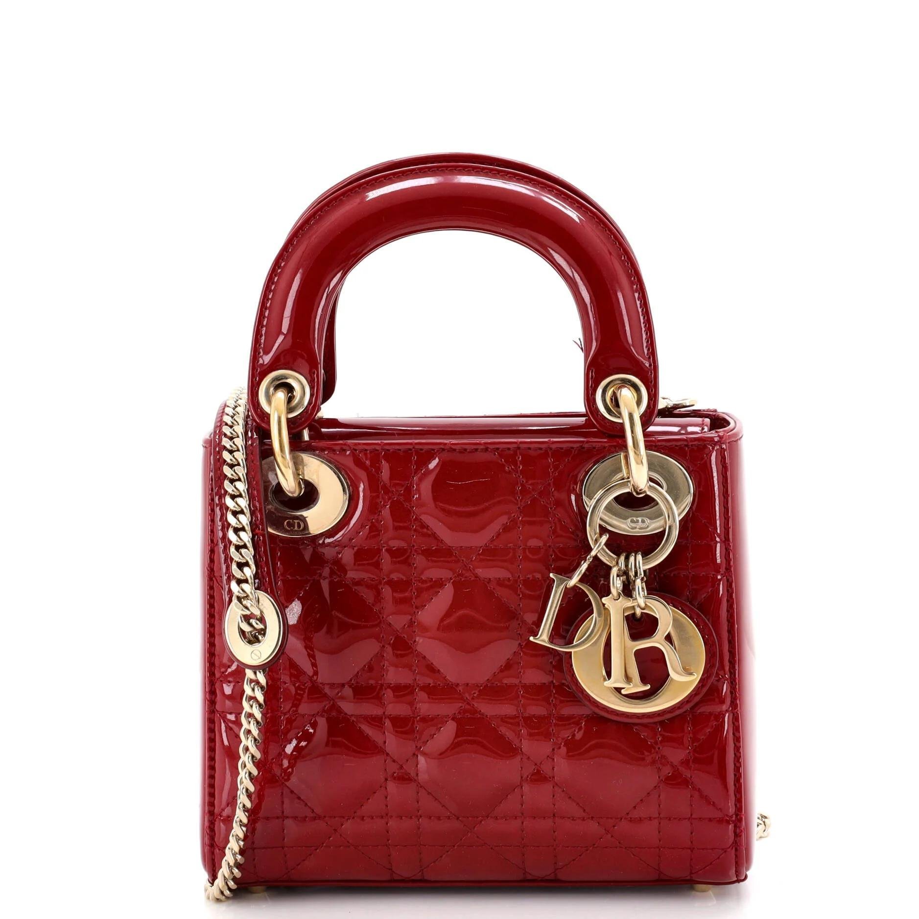 Patent leather handbag