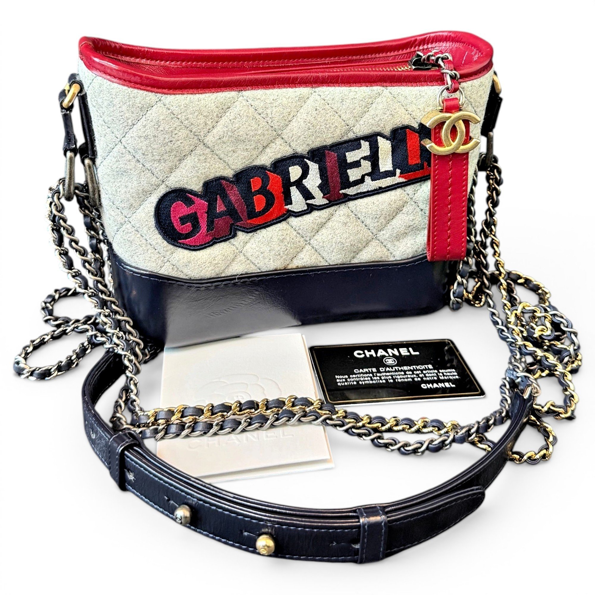 Gabrielle tweed crossbody bag