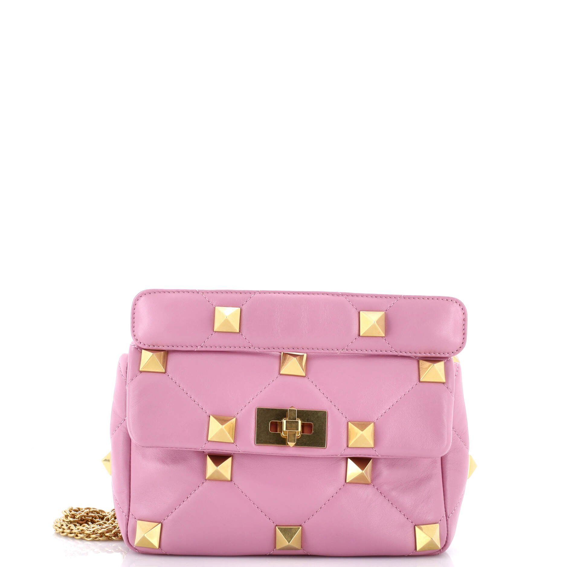 Valentino Garavani Roman Stud Flap Bag Quilted Leather Medium