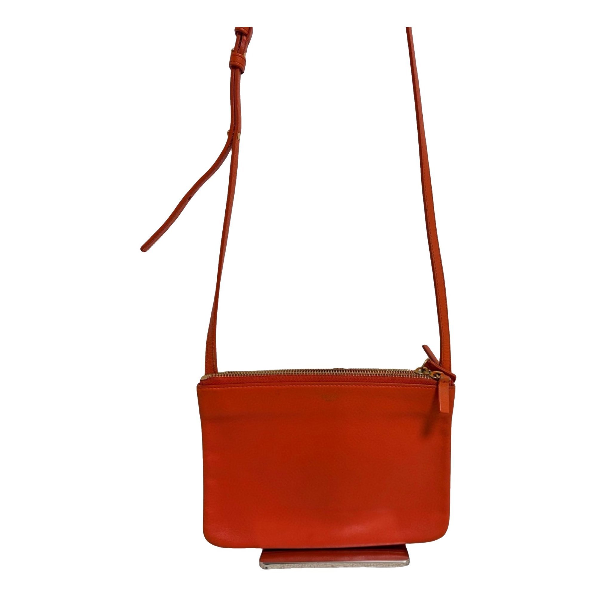 Trio leather crossbody bag