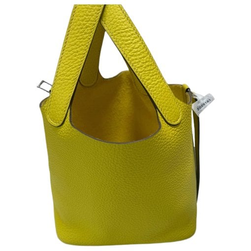Picotin leather tote