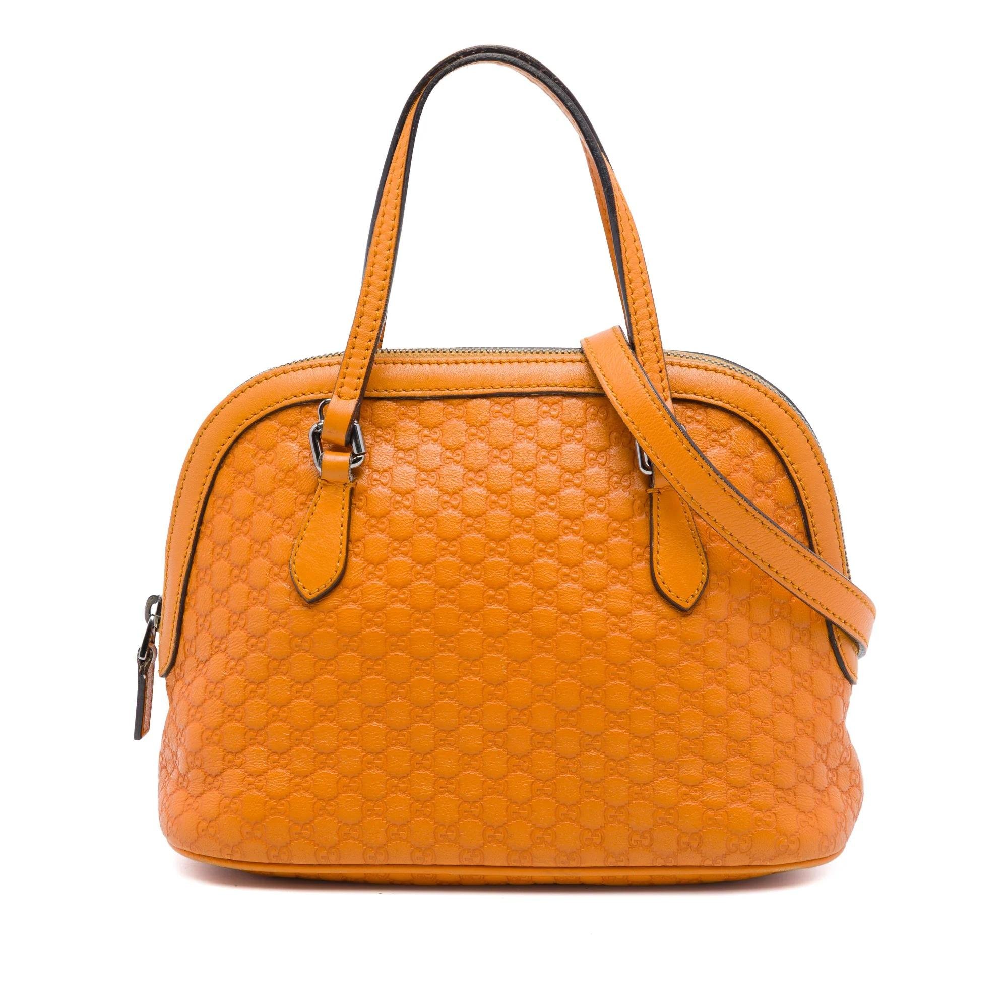 Dôme leather satchel