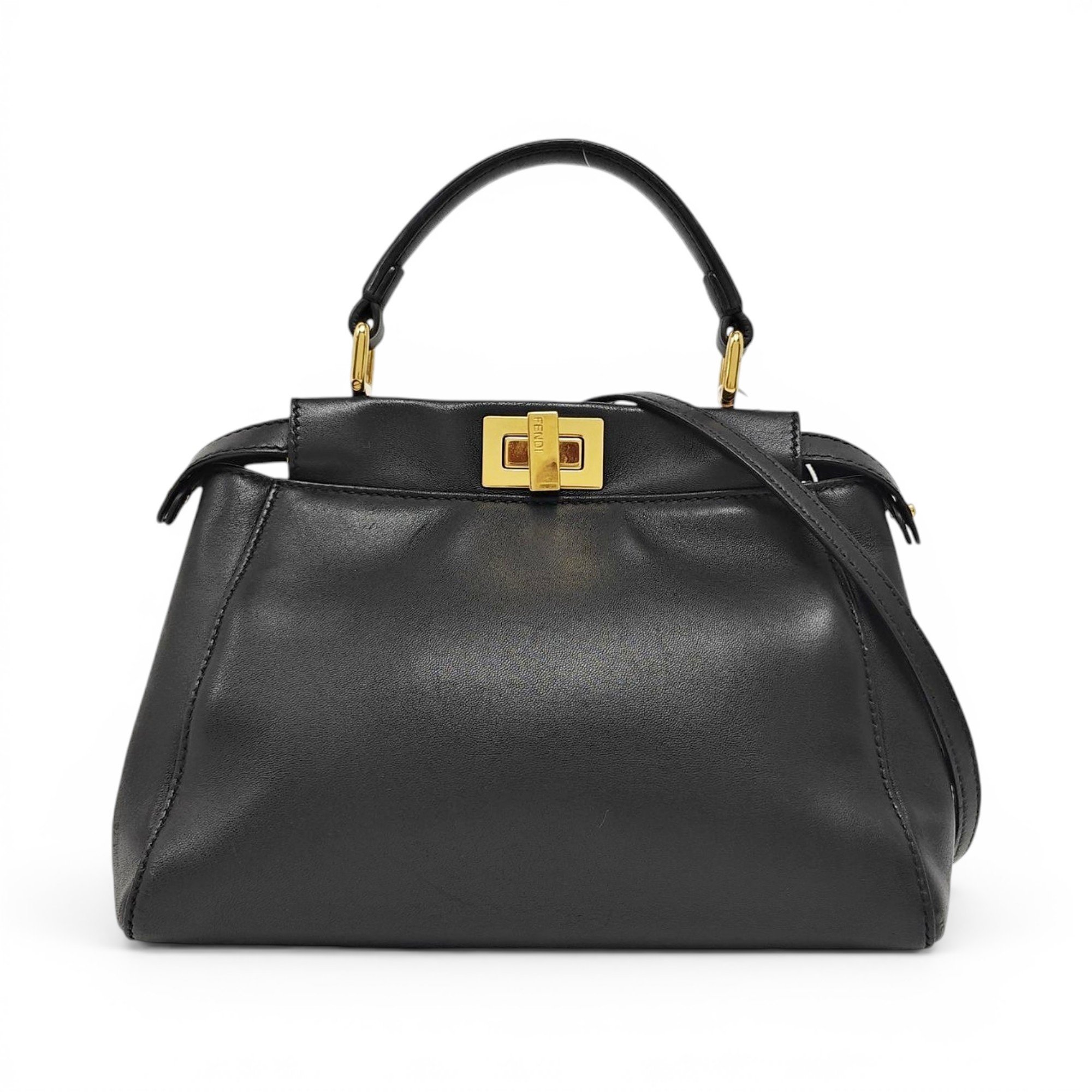 Peekaboo leather handbag
