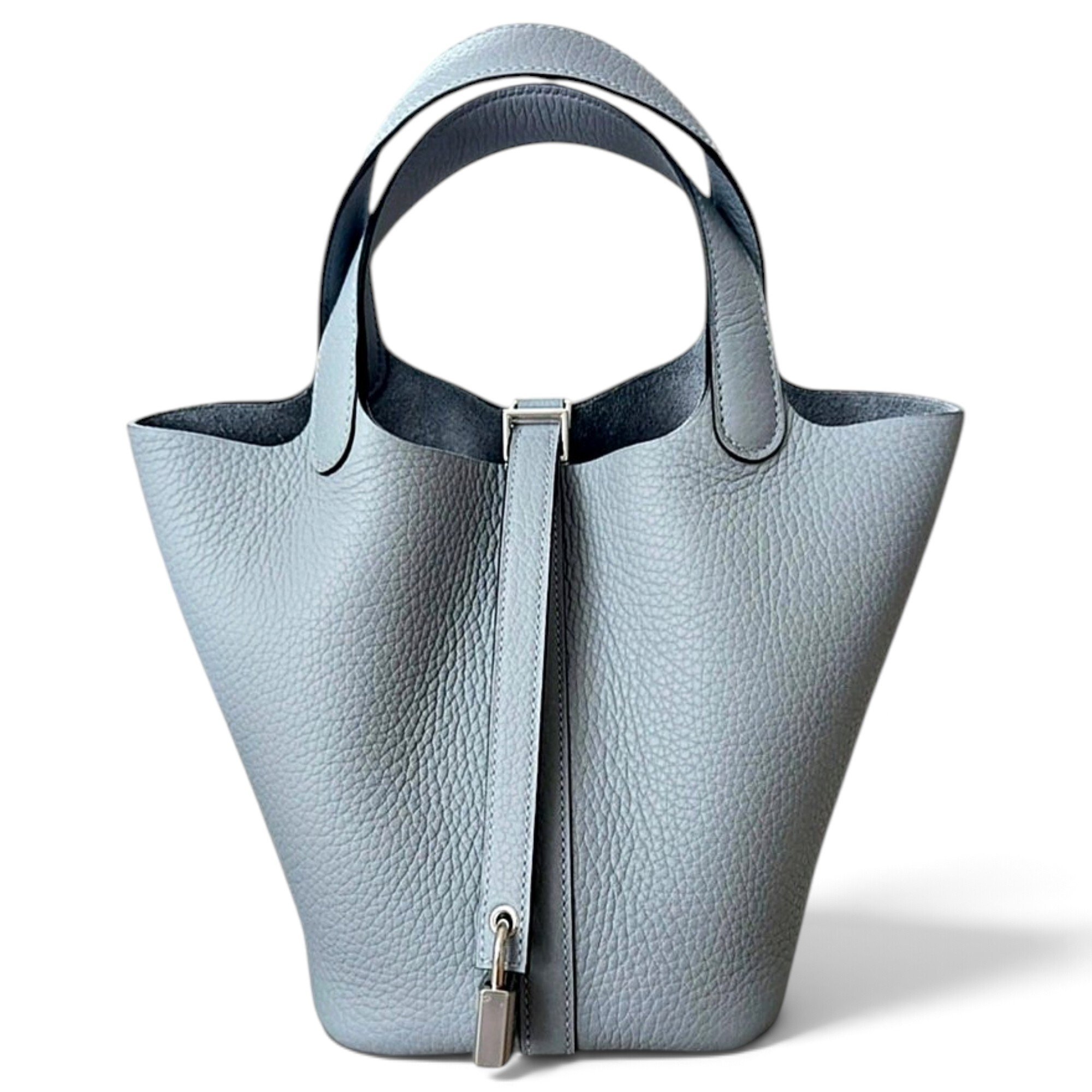 Picotin leather tote