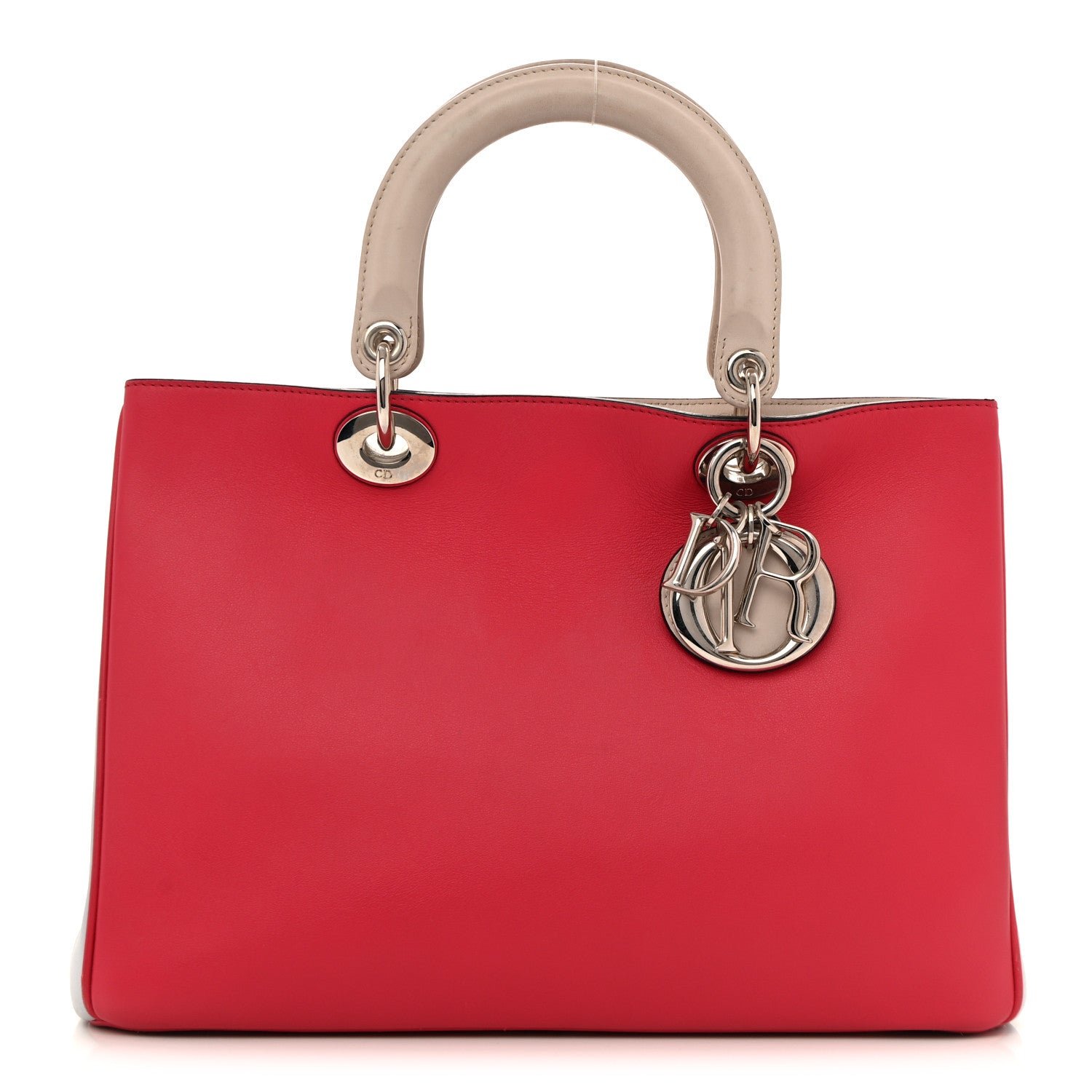 Christian Dior Smooth Calfskin Medium Tri-Color Diorissimo Multicolor