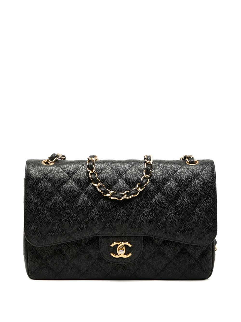 2012 Jumbo Classic Caviar Double Flap shoulder bag