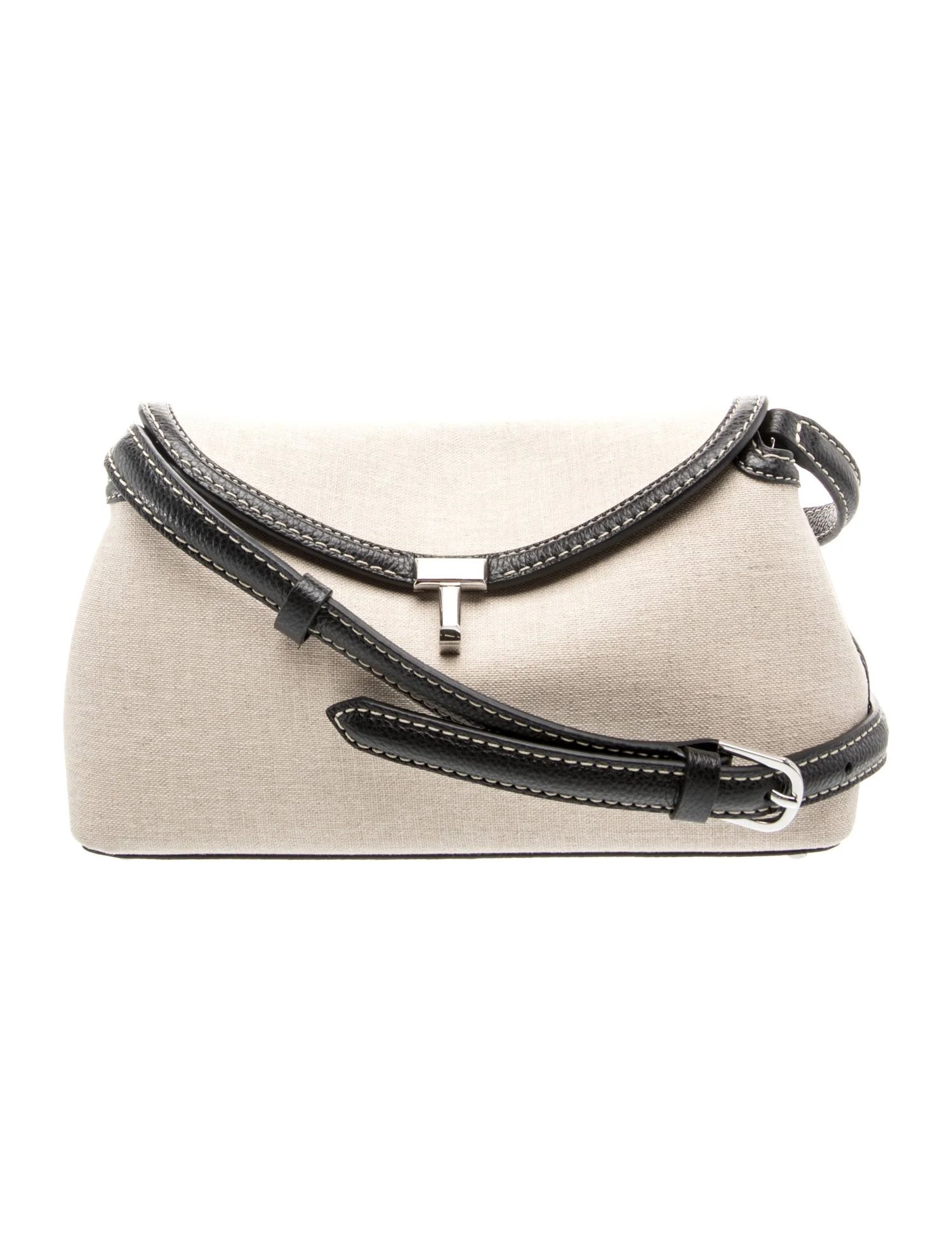 TOTEME Canvas T-Lock Clutch Mini