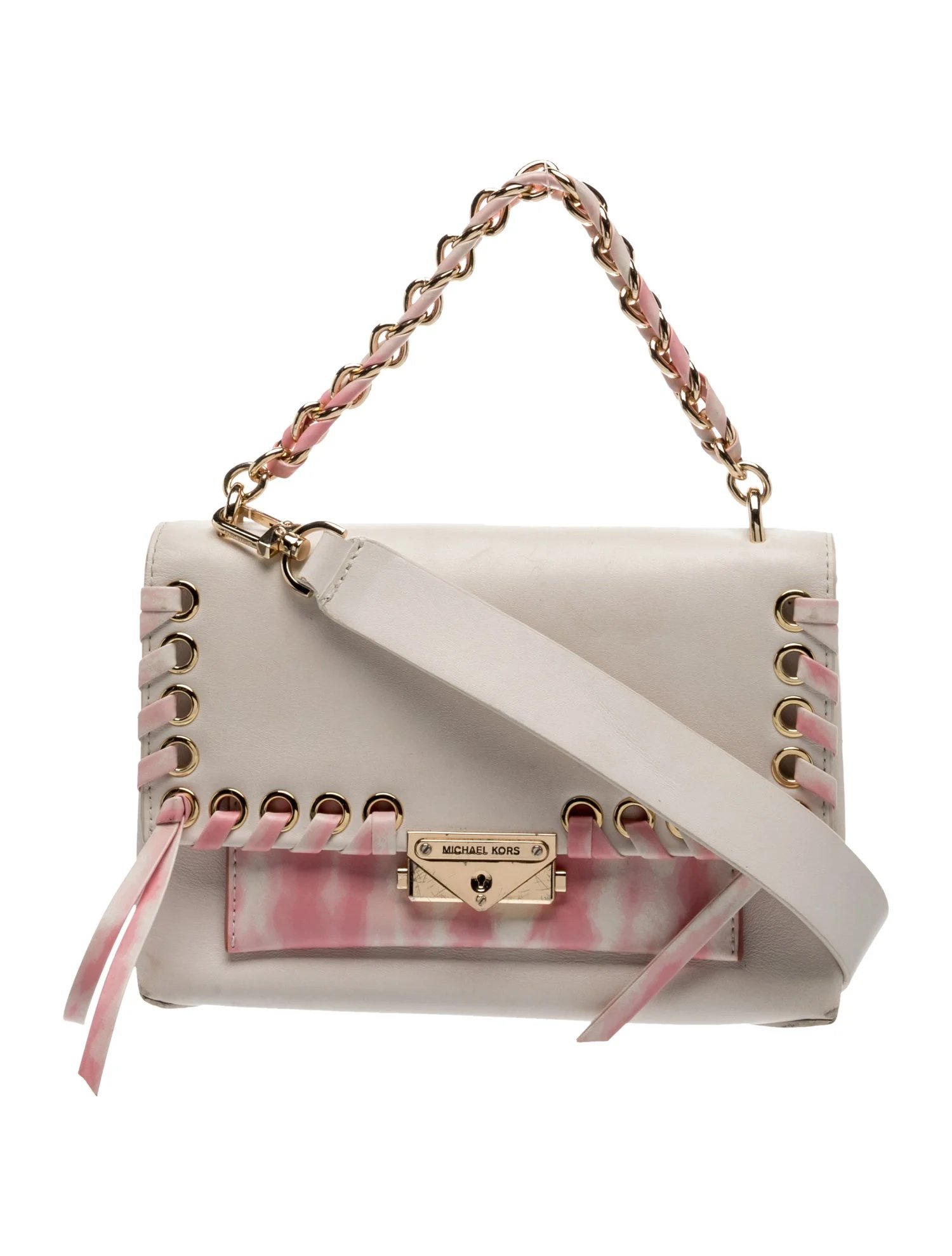 Michael Kors Leather Cece Tie Dye Shoulder Bag Medium